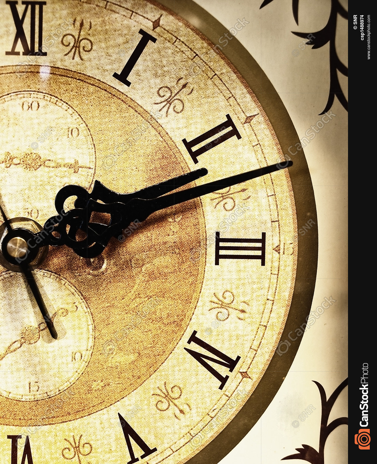 Photo of the half of old clock face stock photo - Search Photographs ...