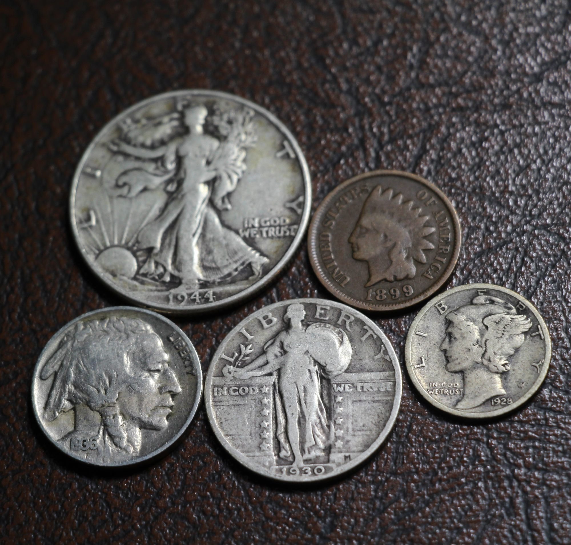 Old U.S. Silver Coins 5 Coin Collection Set - originalskincoins | eBay