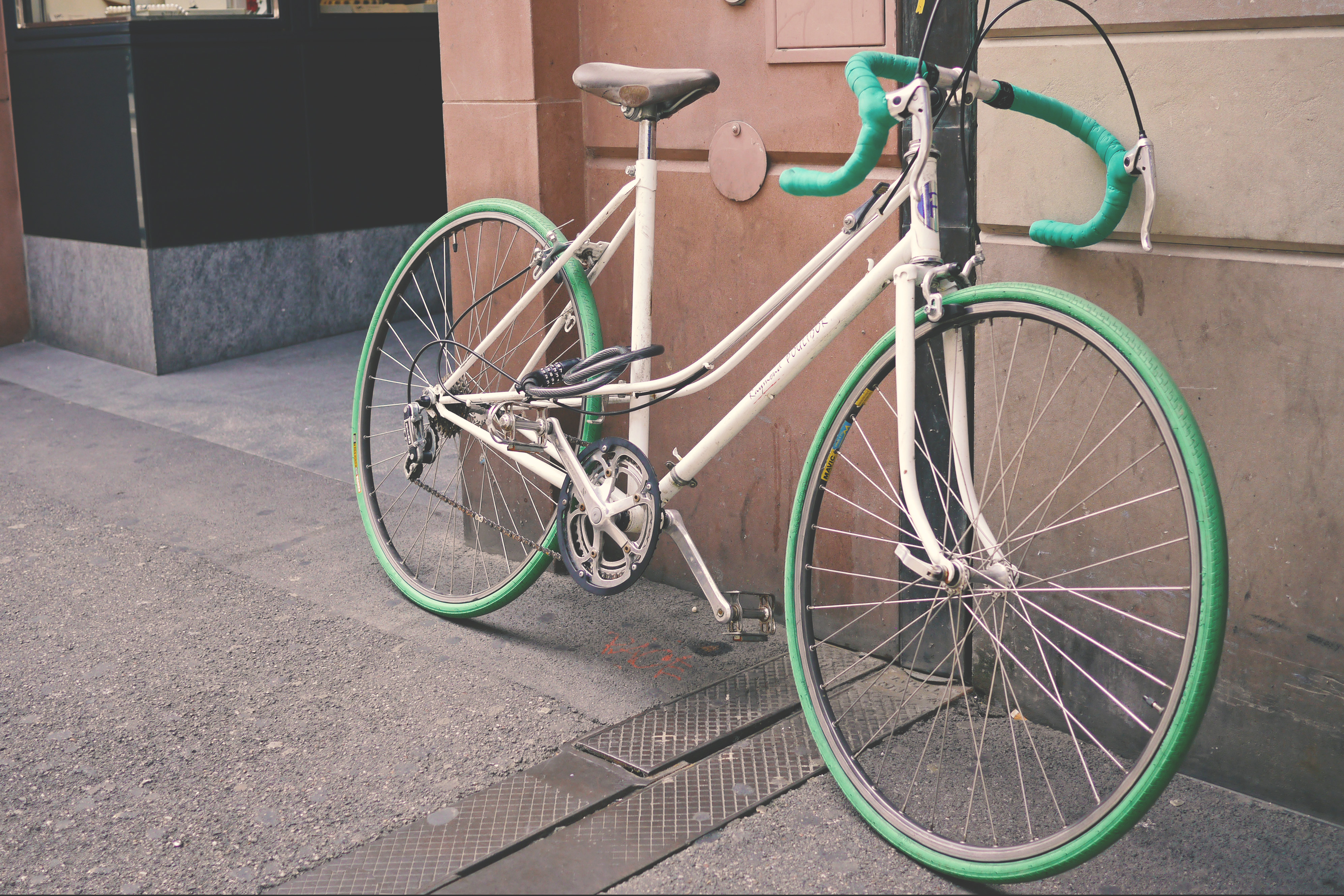 Free Images : street, seat, wall, pavement, travel, cyclist, green ...