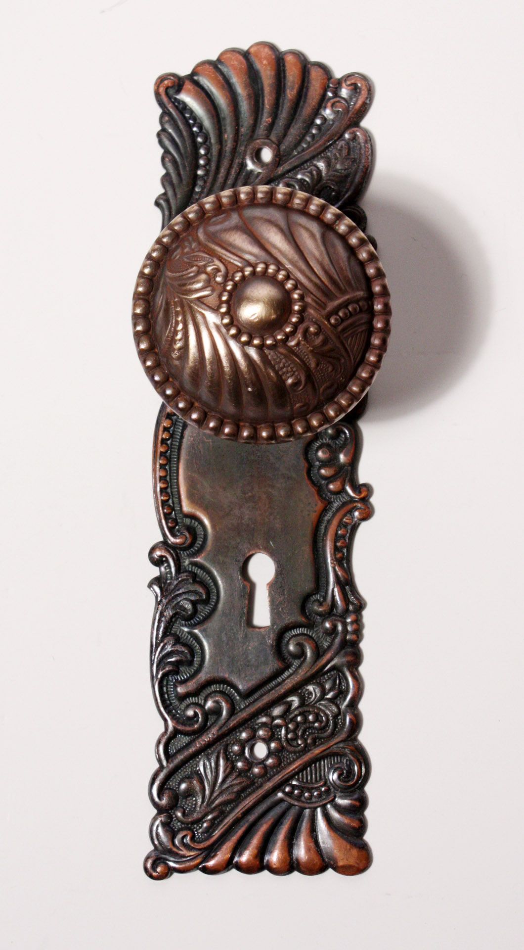 Antique Corbin Roanoke Bronze Door Knob & Matching Plate. | DOOR ART ...