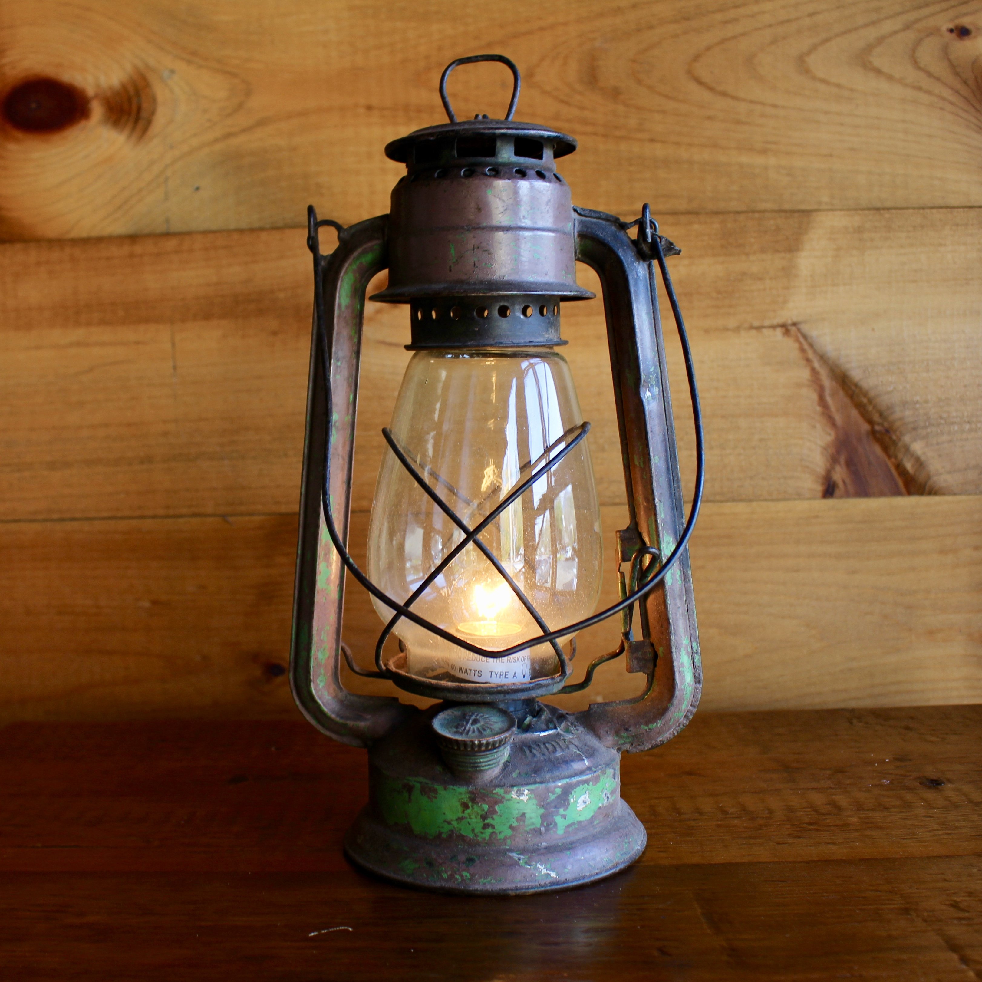 Authentic Old Lantern Lamp | Rustic Vintage Lighting – Dartbrook ...