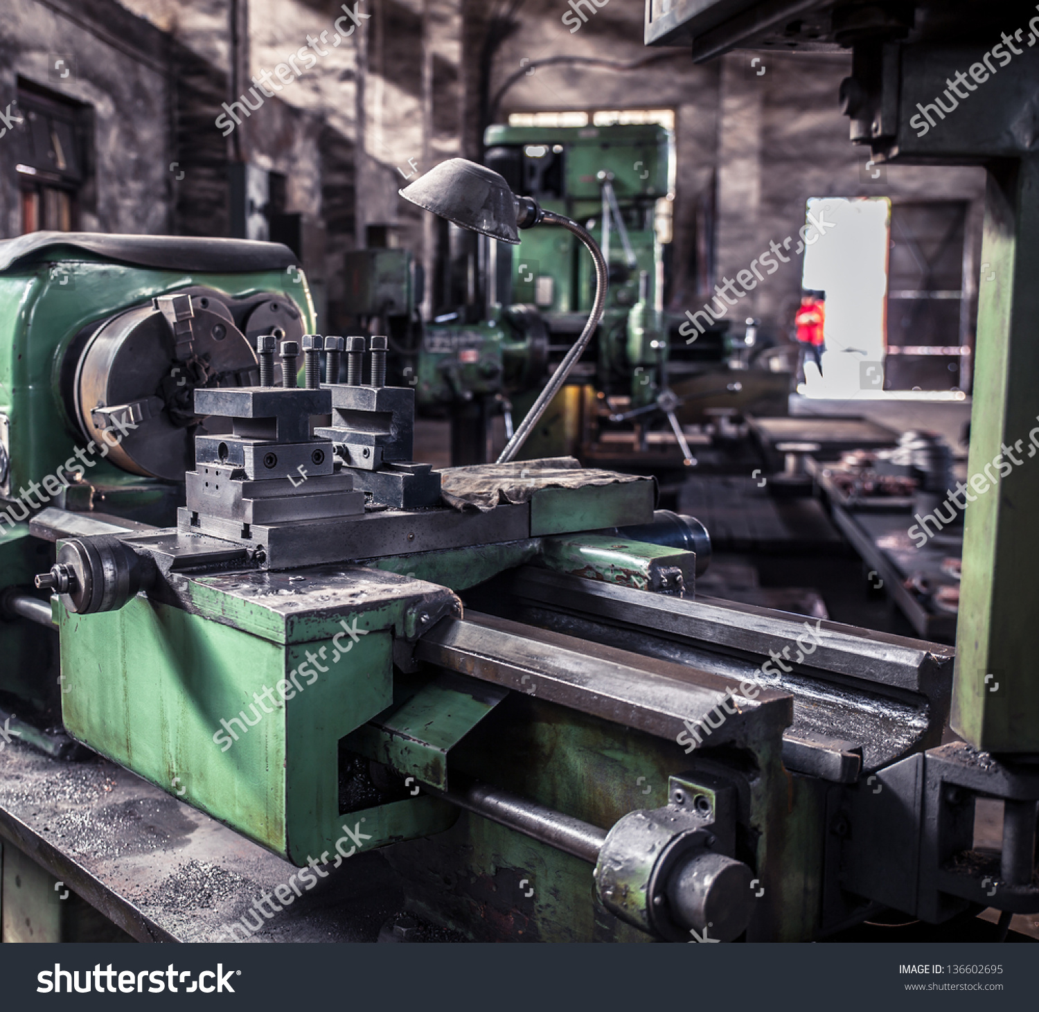 Old Machine Tool Equipment Stock Photo (Royalty Free) 136602695 ...