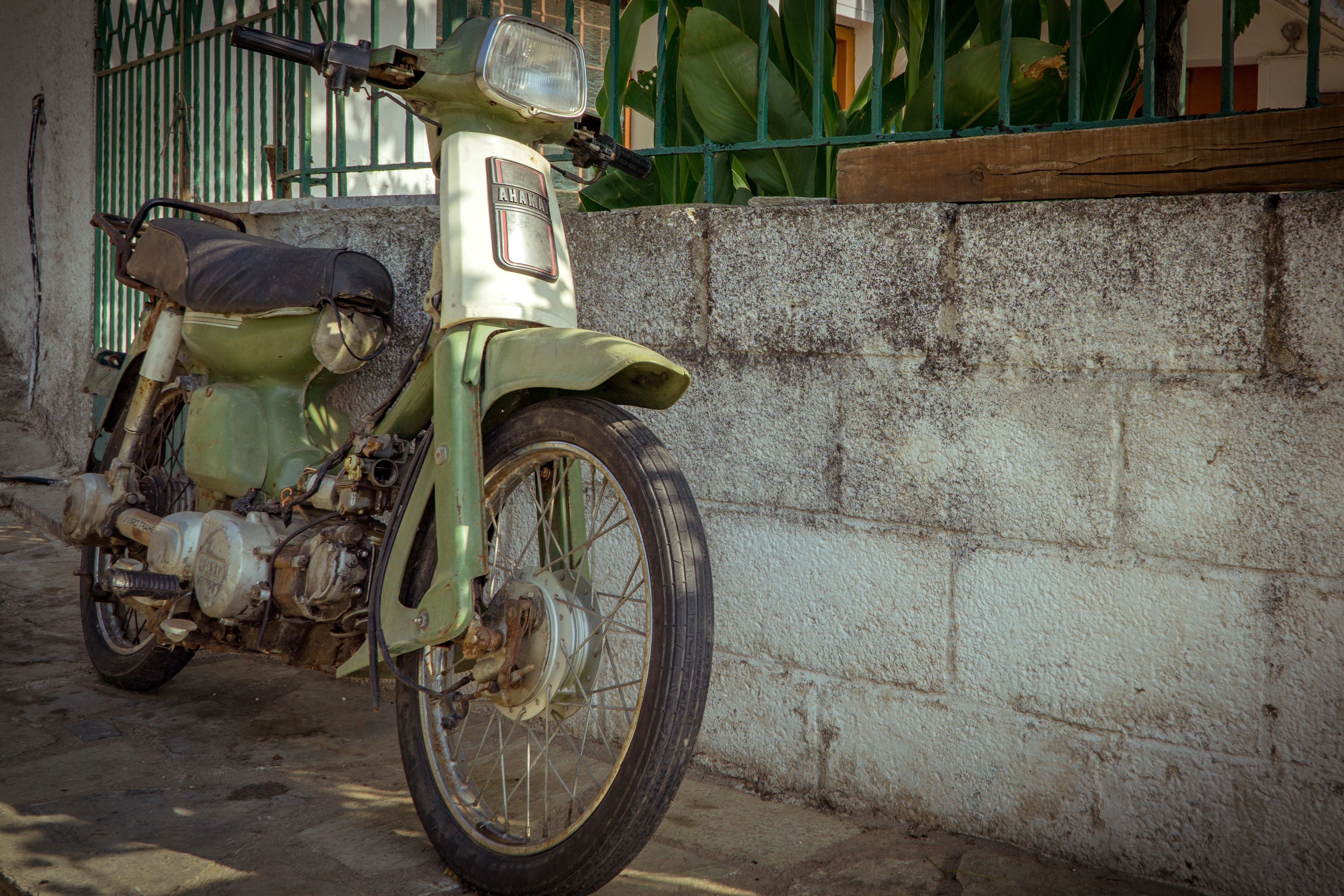 Free picture: old, motor, scooter, vehicle, moped, motorcycle, oldtimer
