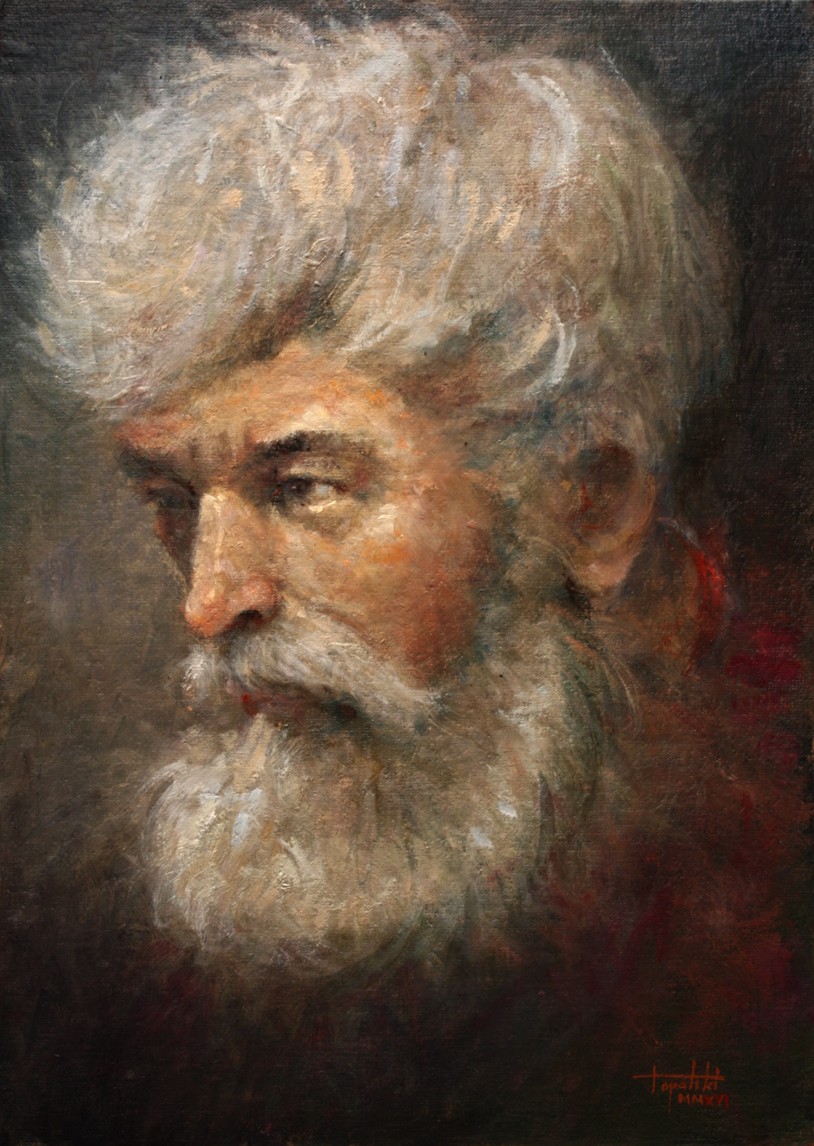 Portrait of an Old Man – Oil Painting | Fine Arts Gallery - Original ...