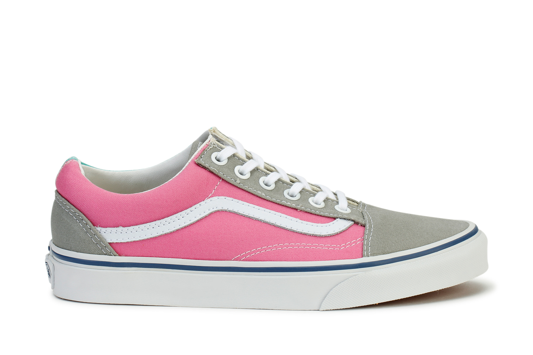 Vans Womens Old Skool Tri Tone Sneakers Neutral Gray / Pink | eBay