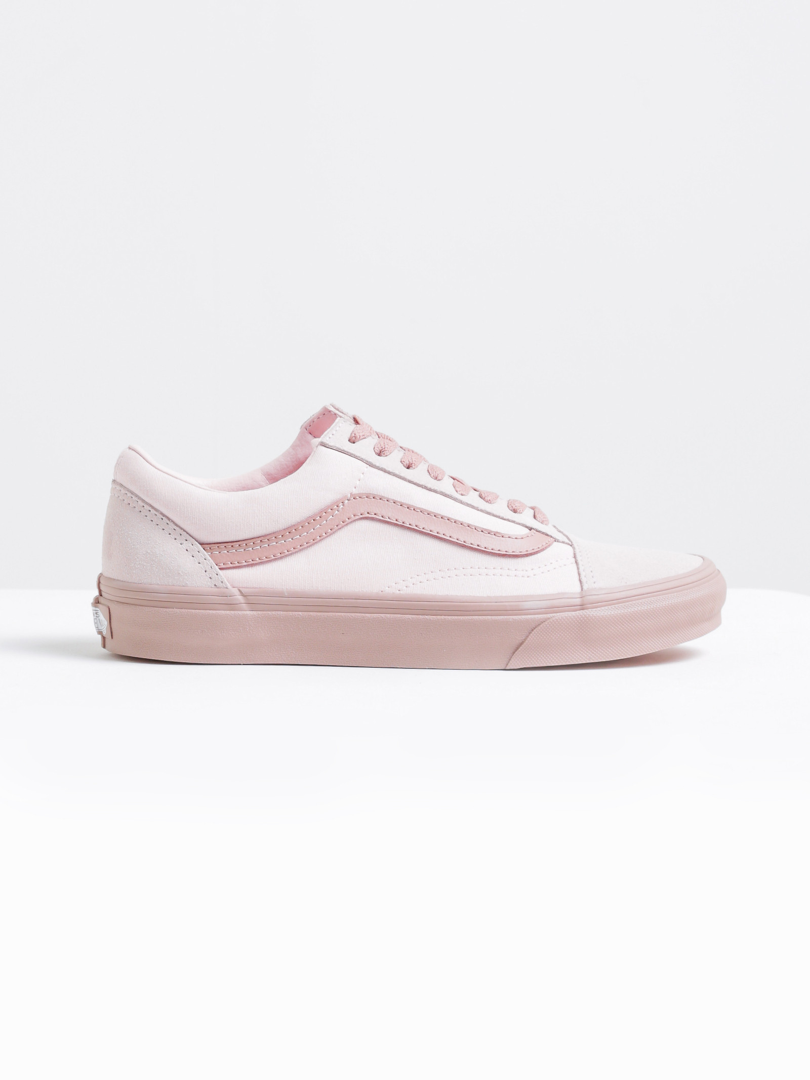Vans Womens Old Skool 2-Tone Sneakers in Pale Pink
