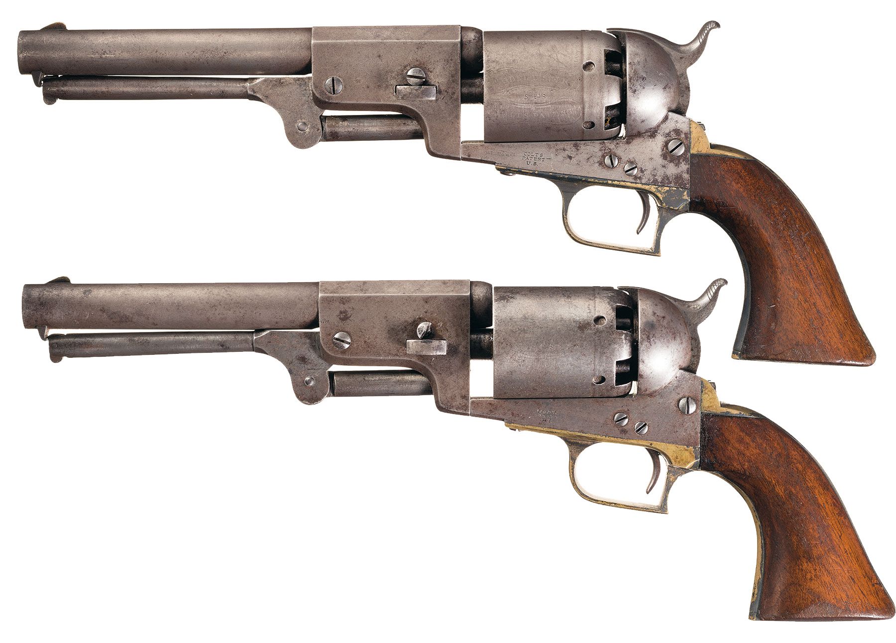 Extremely Scarce Pair of Colt First Model Dragoon Revolvers | Old ...