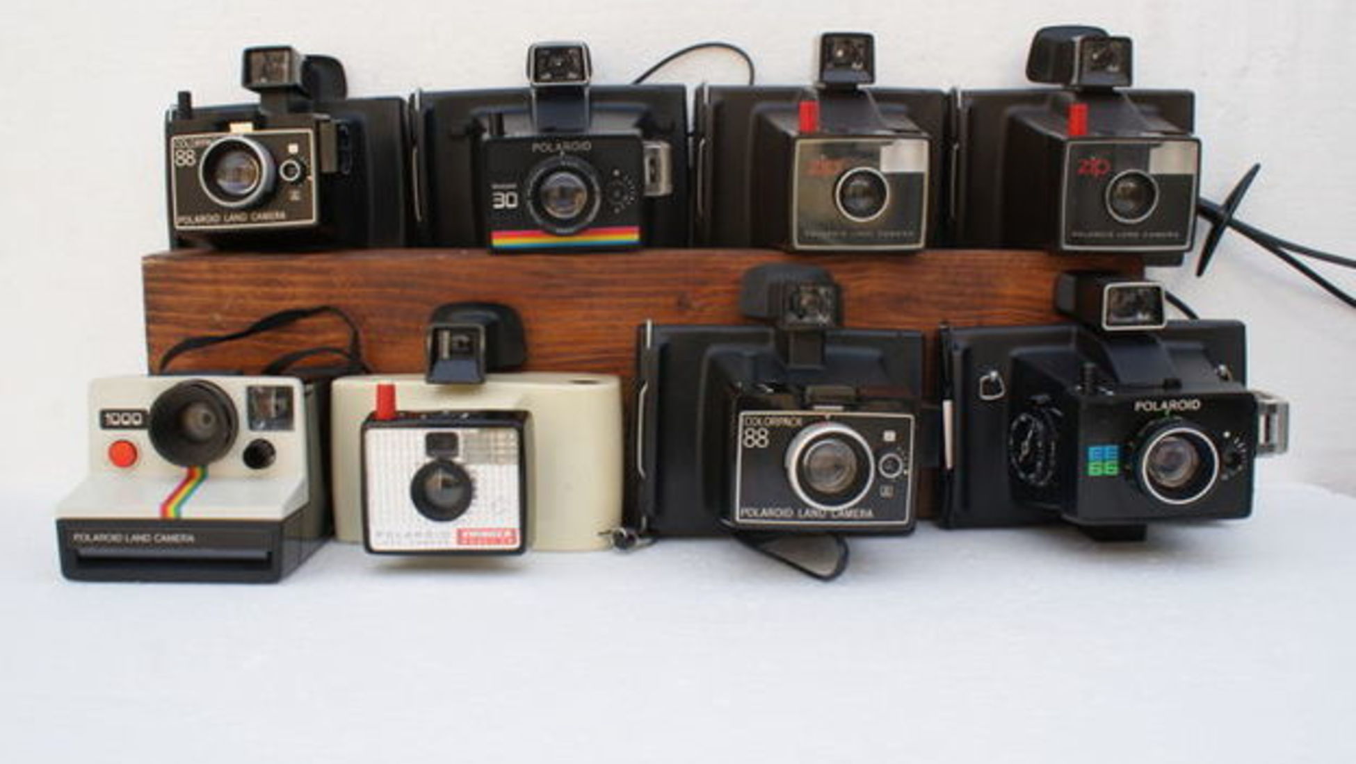 Old polaroid camera photo