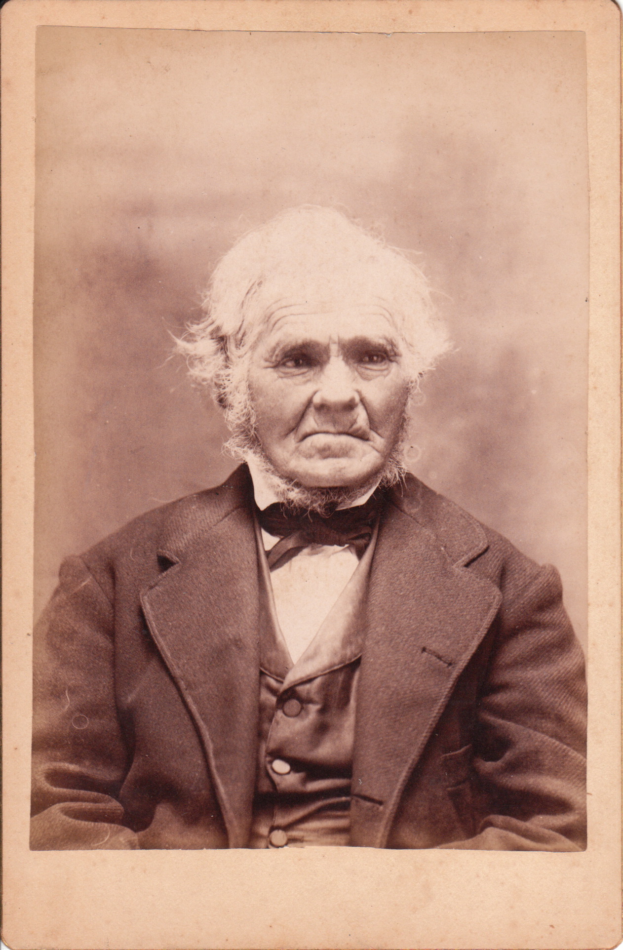 PORTRAIT OF A WHISKERED OLD GENTLEMAN | THE CABINET CARD GALLERY
