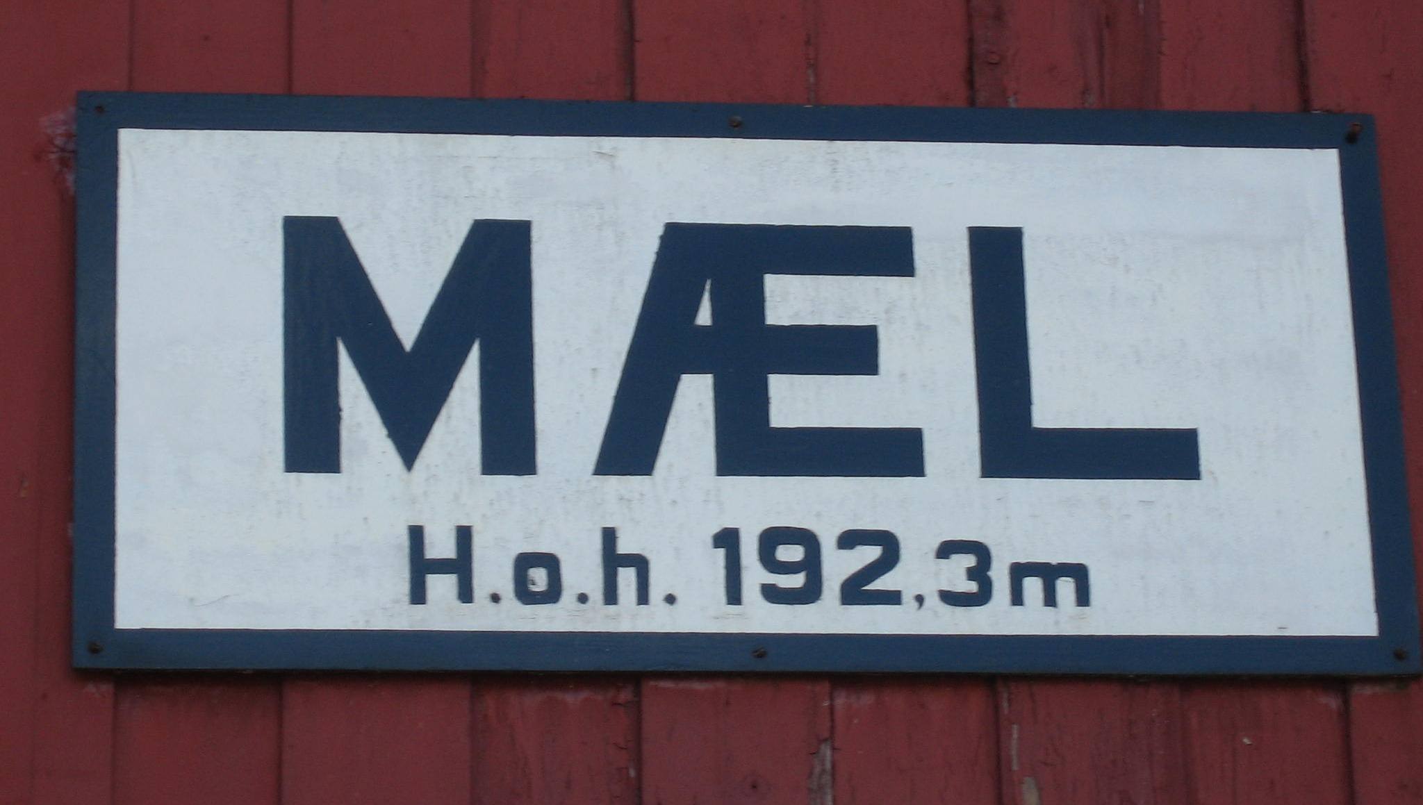 Old railroad sign