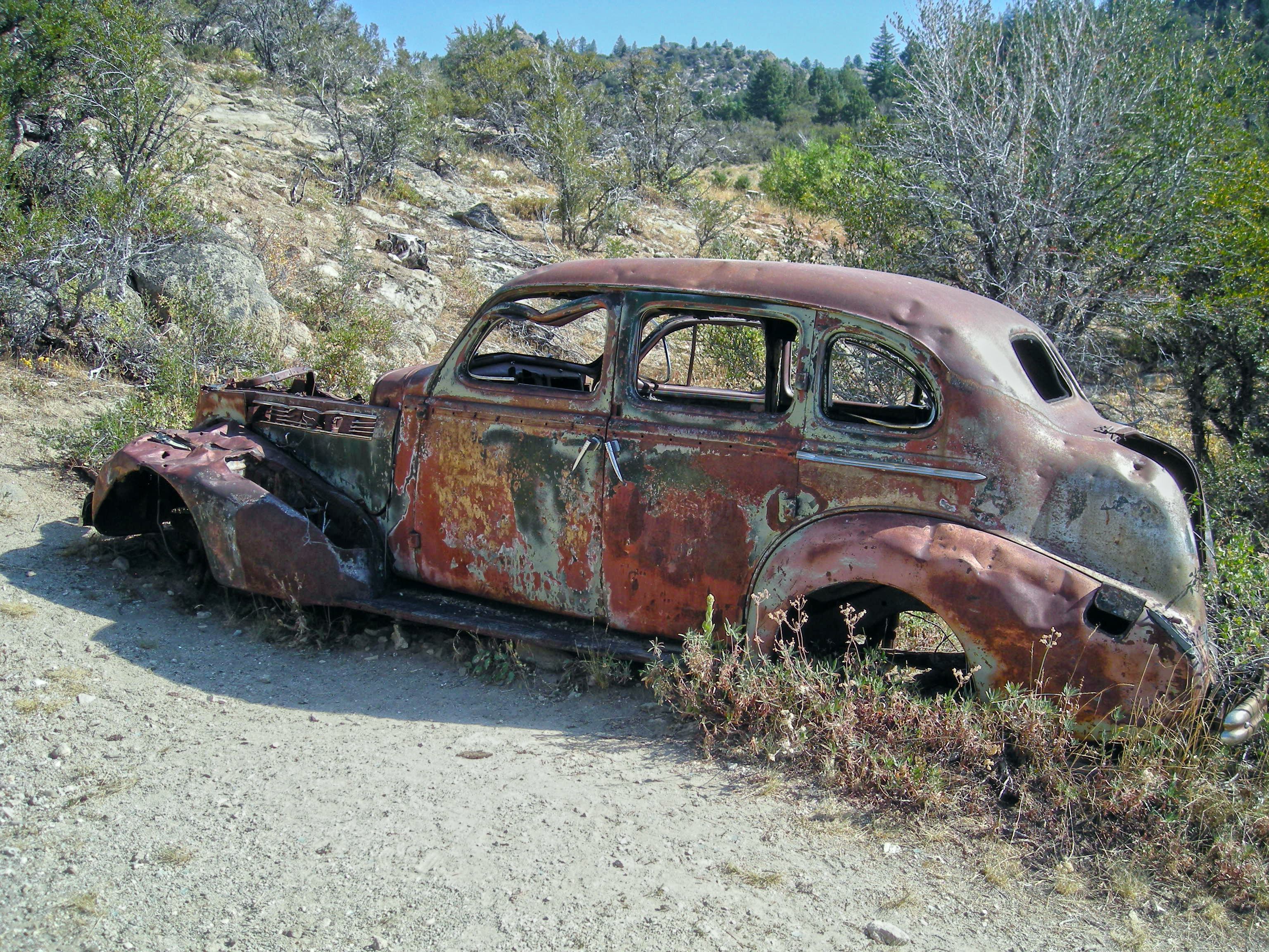 Old Rusted Car, Broken, Car, Desert, Idaho, HQ Photo