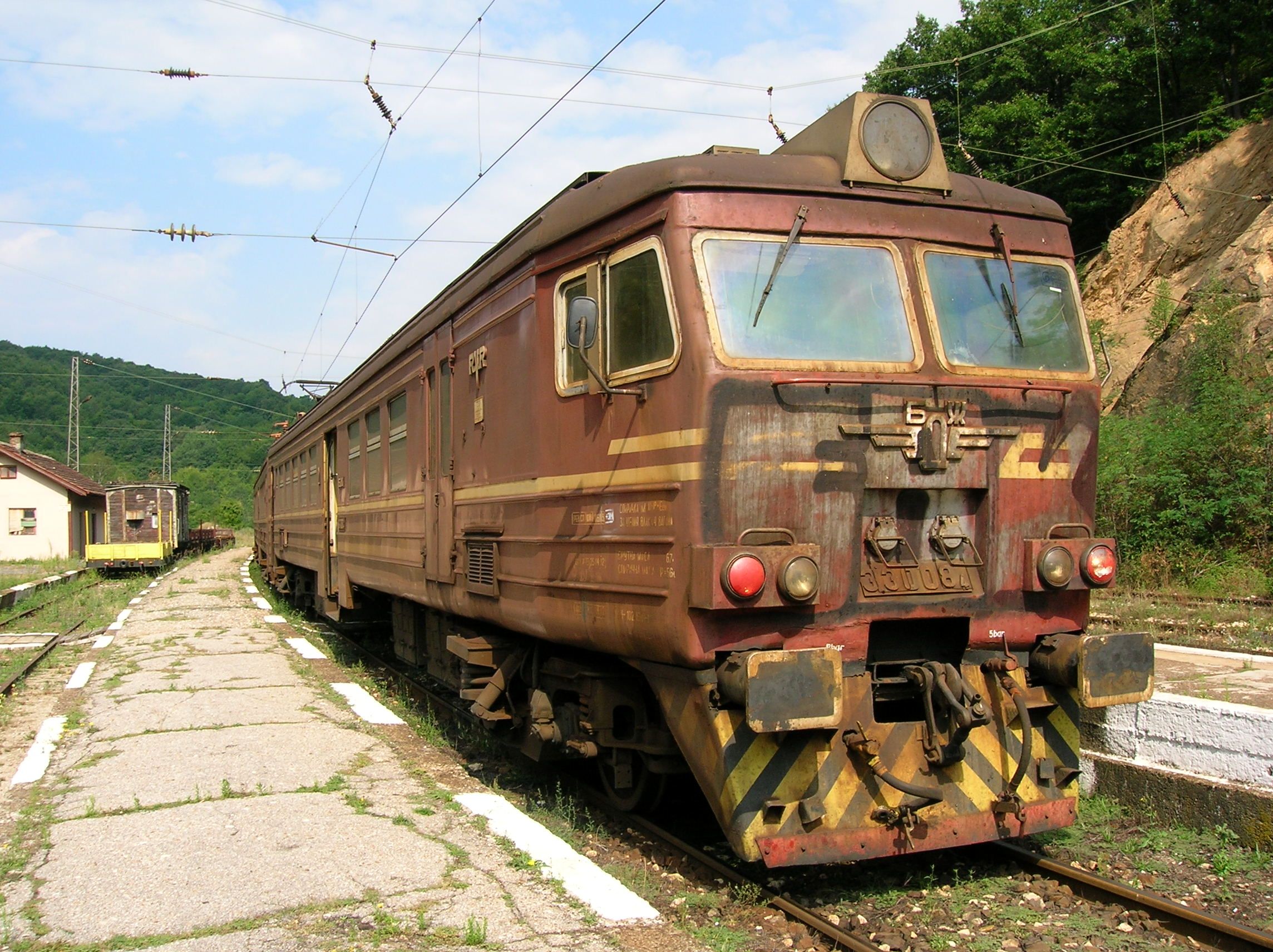 Old rusty train photo