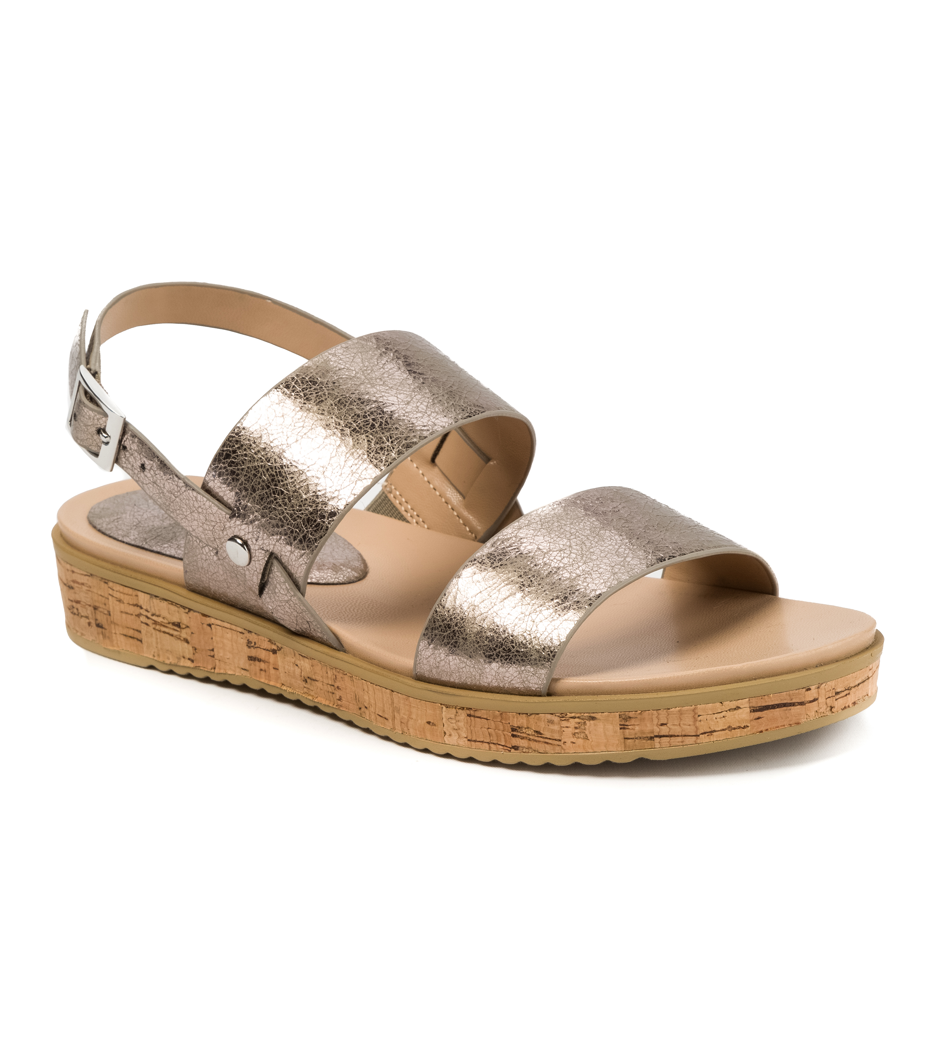 Andrew Geller Henise Women's Sandals & Flip Flops Old Silver | eBay