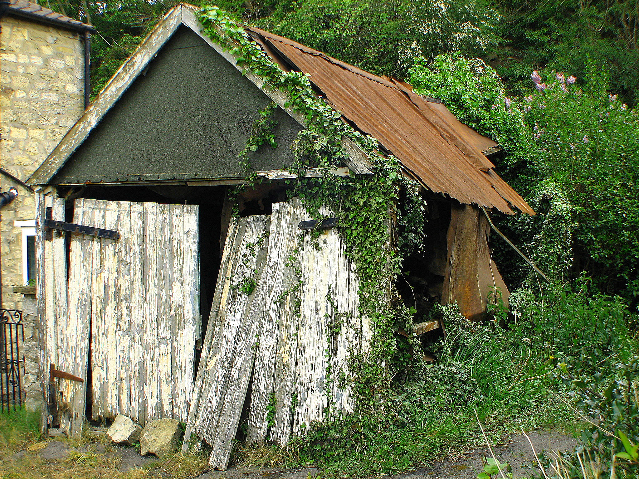 Old shack, Abandoned, Garage, House, Metal, HQ Photo