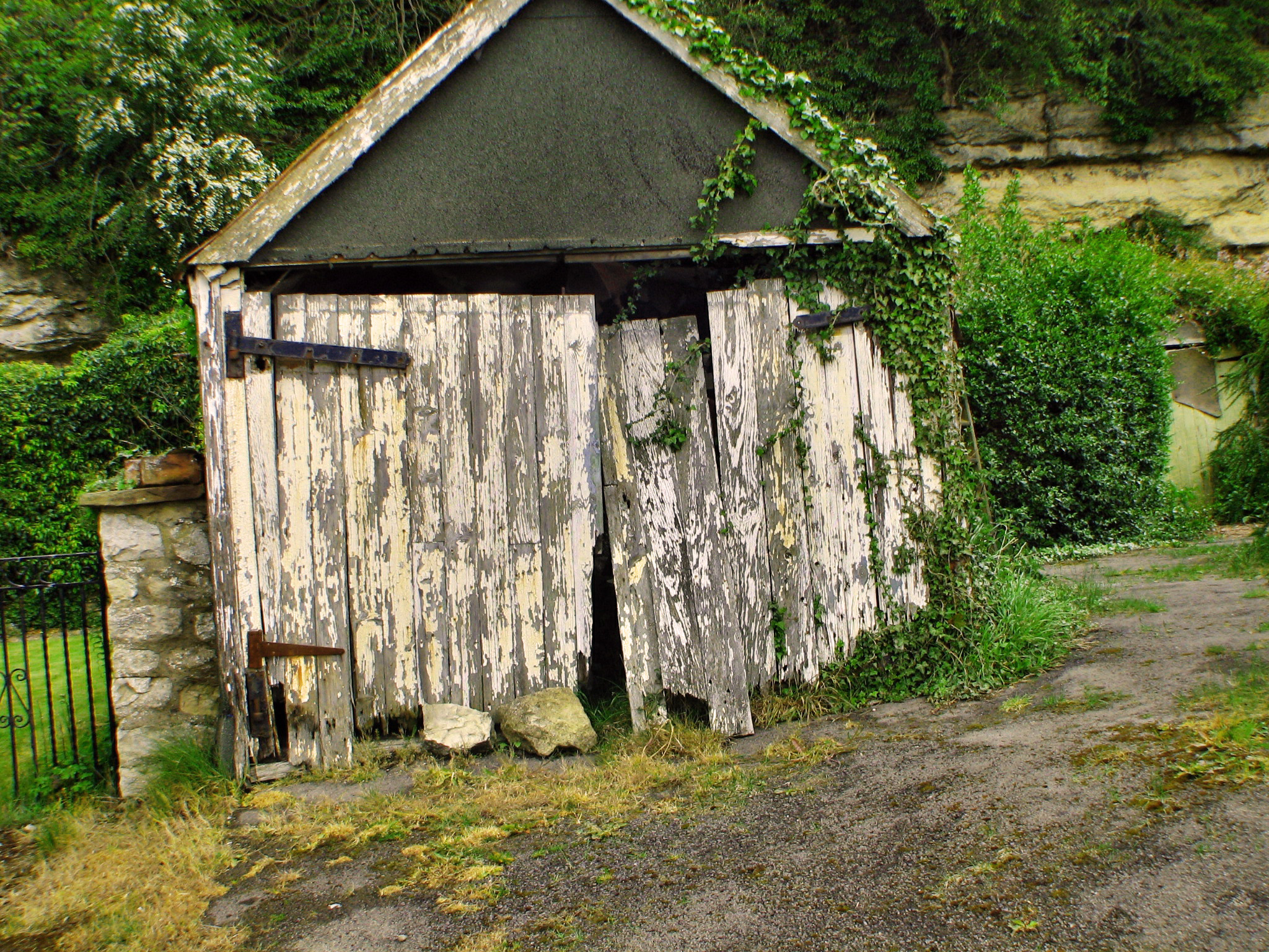 Old shack, Abandoned, Broken, Garden, Green, HQ Photo