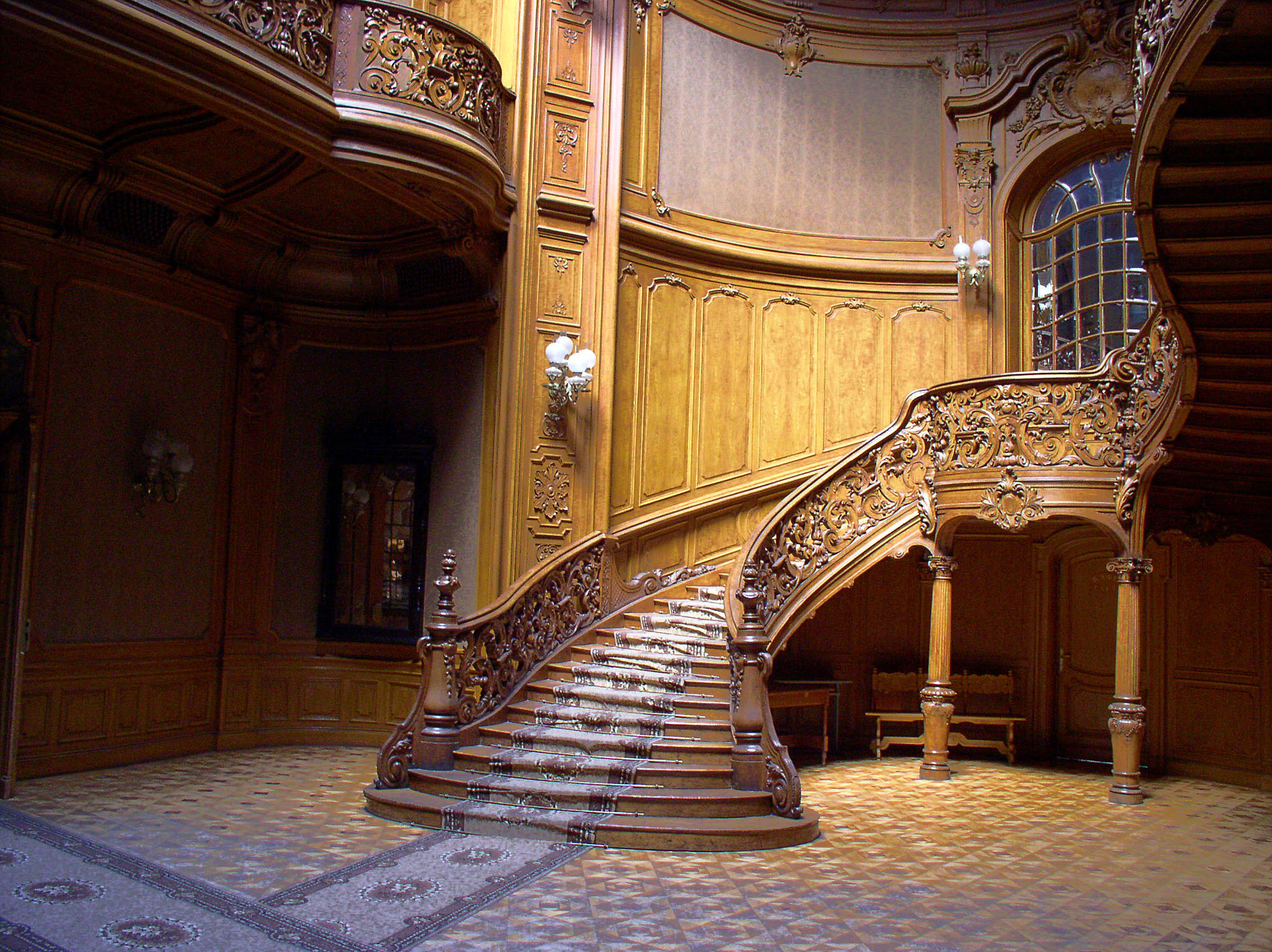 Stairway in House of Scientists, Lviv Ukraine