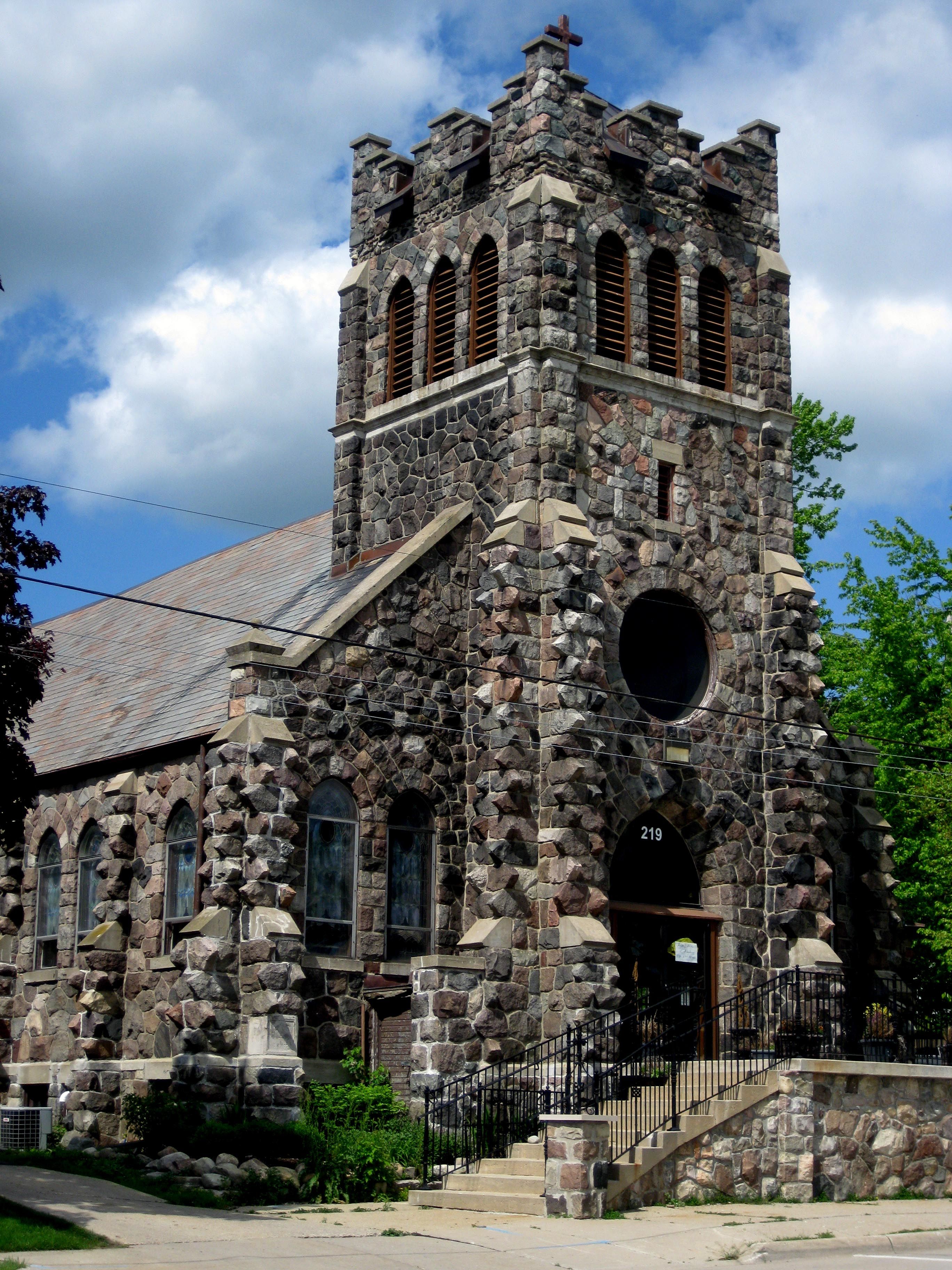 The old stone church on Commerce - a beautiful landmark in this ...