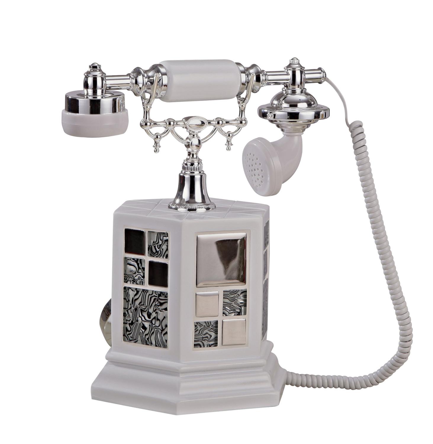 Rural telephone set back to the old telephone set of antique style ...