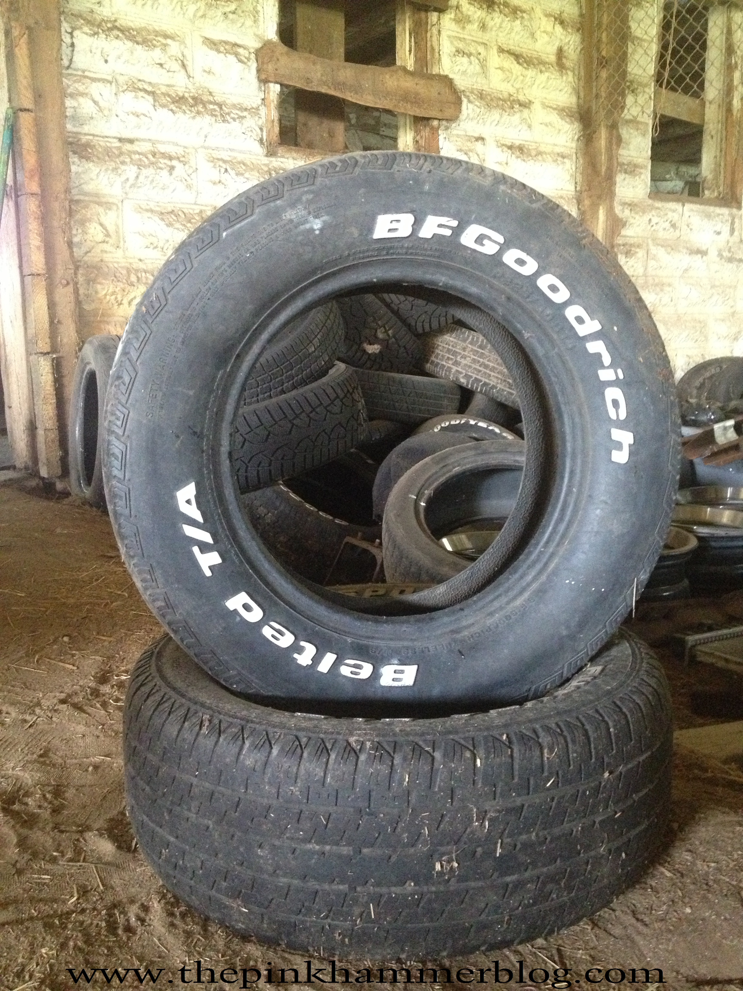 upcycling old tires | The Pink Hammer Blog