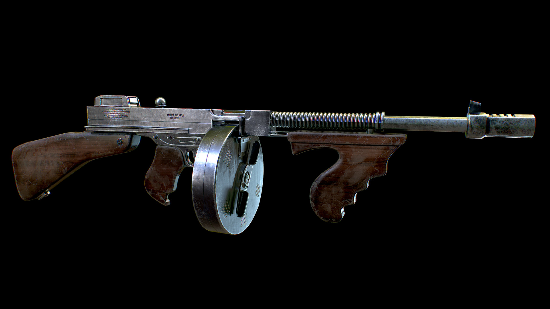 ArtStation - Ye Olde Tommy Gun, Bernhard van der Horst