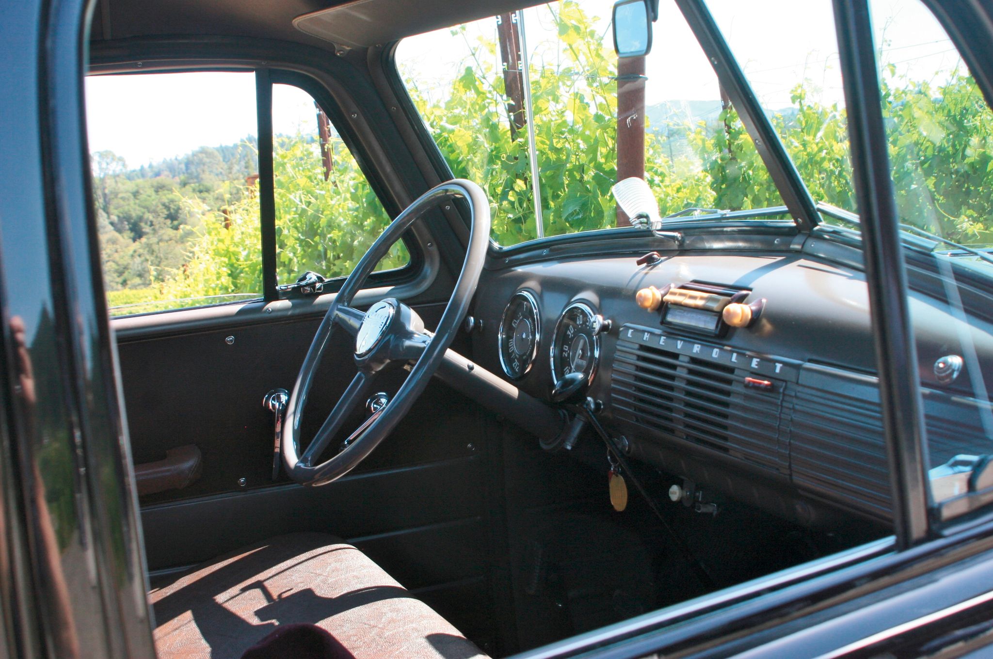 Old truck interior photo