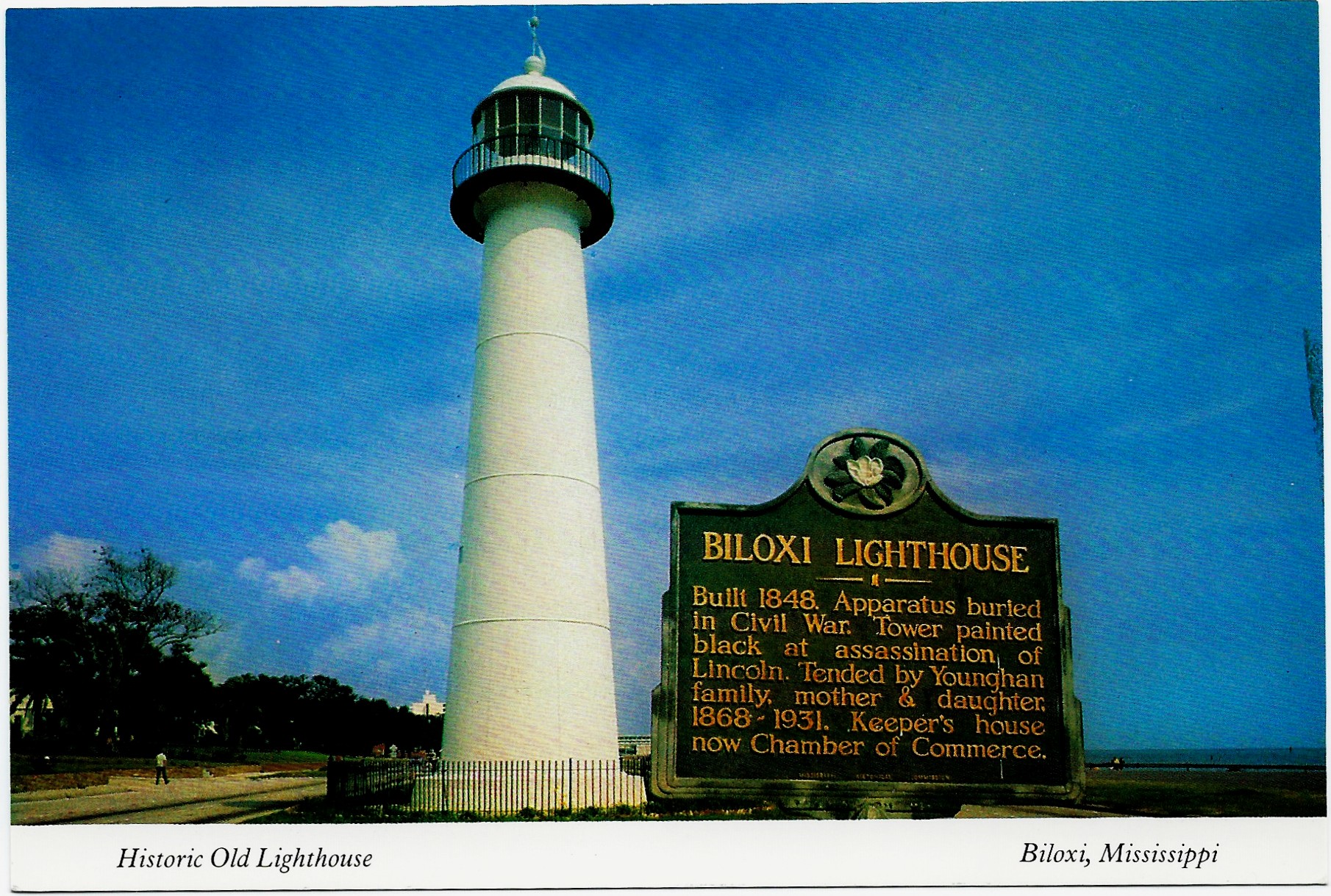Biloxi Lighthouse Postcard OS-1182 (MS) [LHPCV0295] - $2.00 : SEA ...