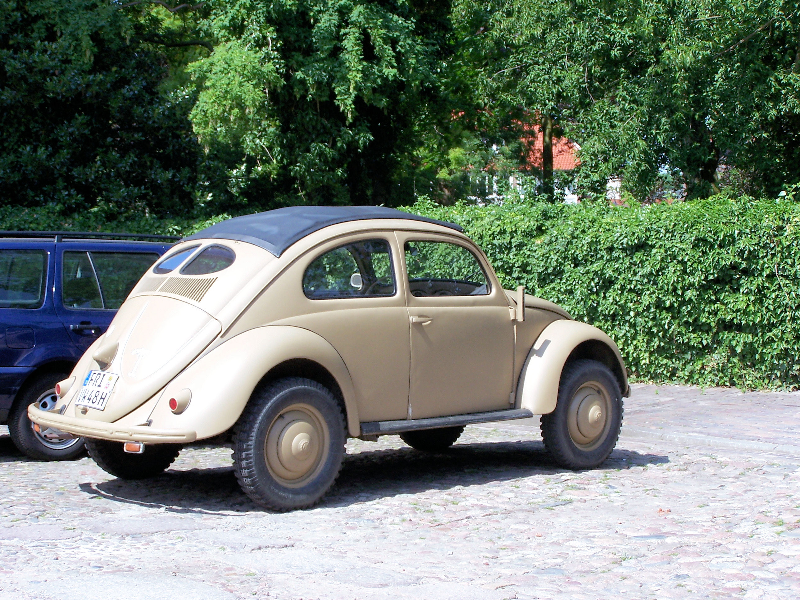 Old volkswagen beetle from world war 2 photo