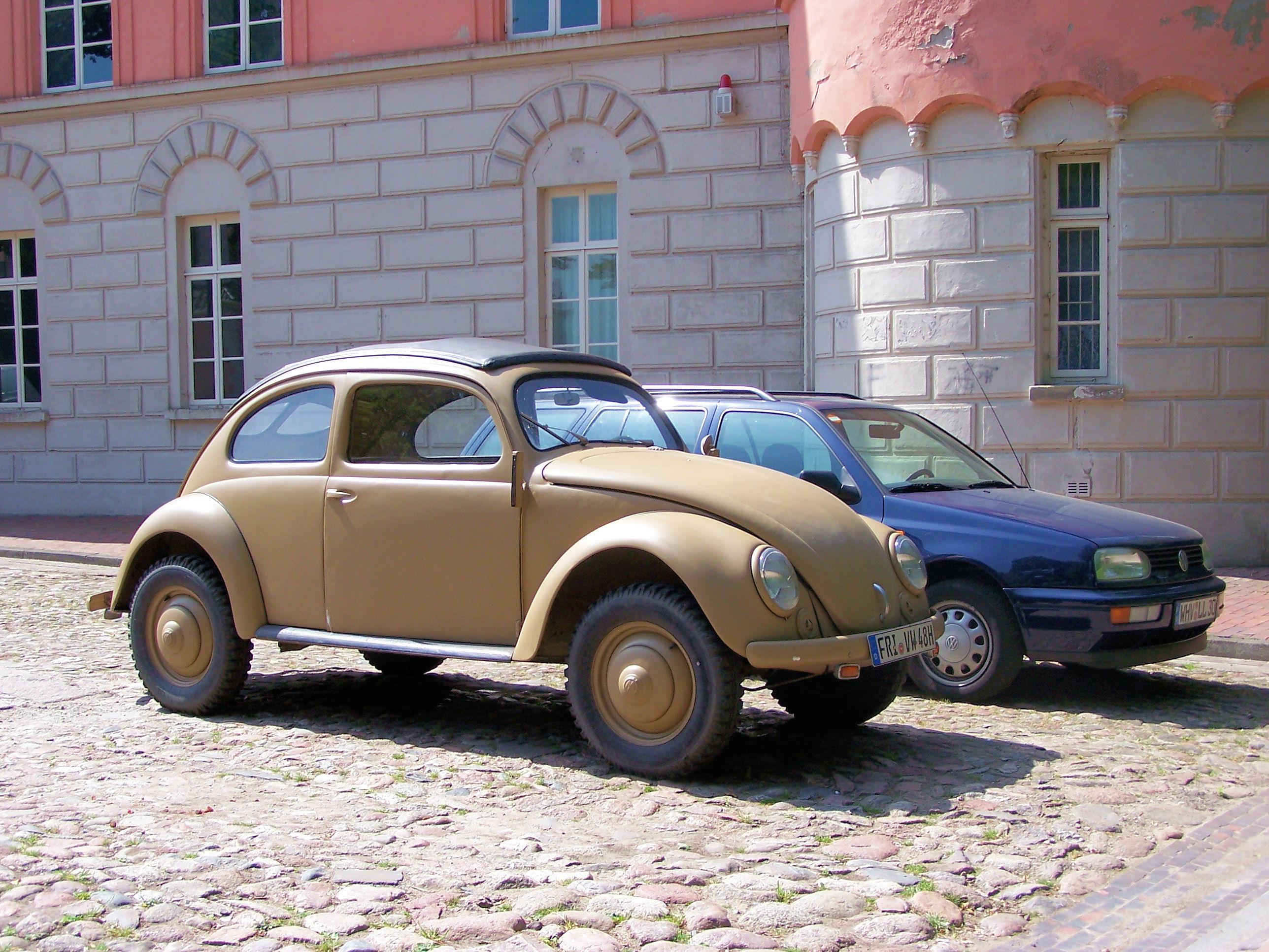 Old volkswagen beetle from world war 2 photo