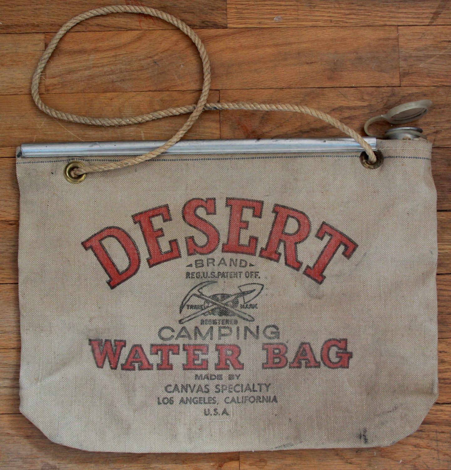 Vintage 50's Desert Water Bag - Hot Rod - Car Show - American ...