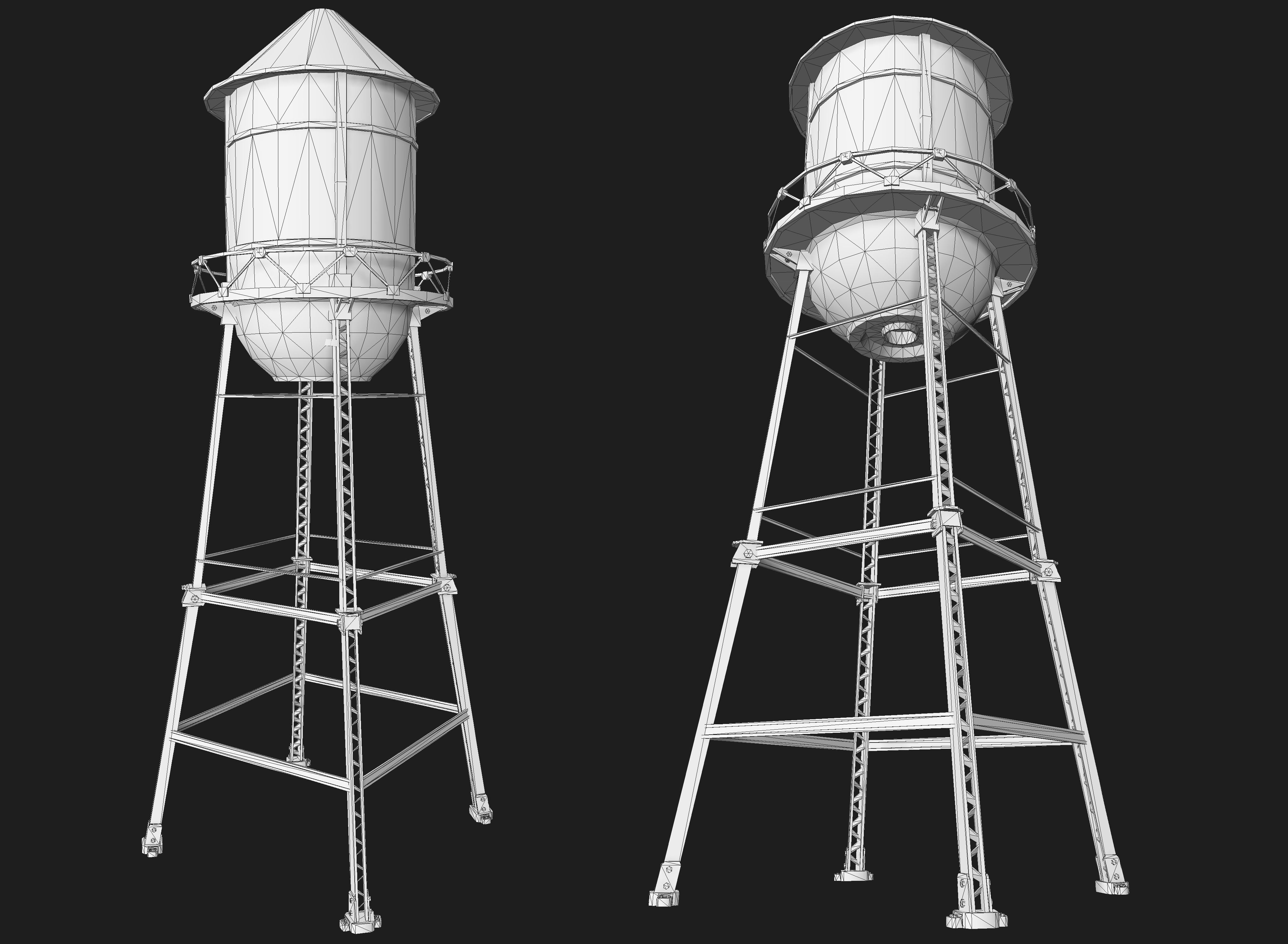 Old Water Tower 3D model | CGTrader