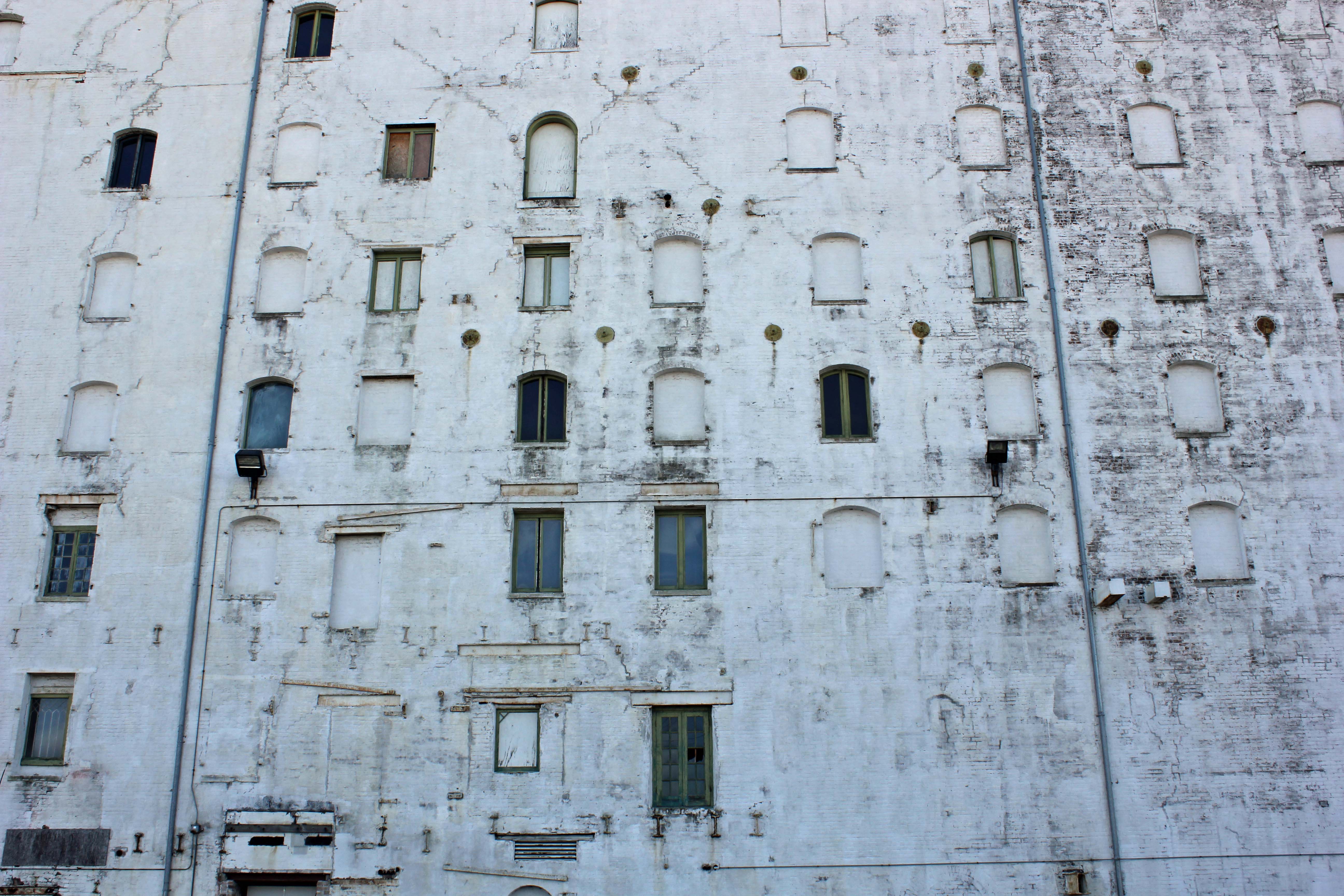 Old white building photo
