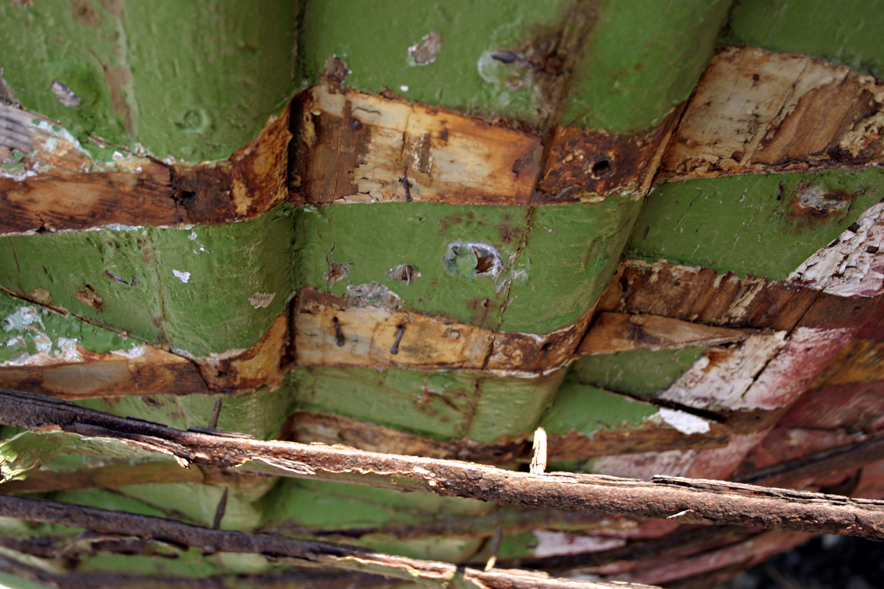 Old wood, Cracked, Green, Old, Painted, HQ Photo