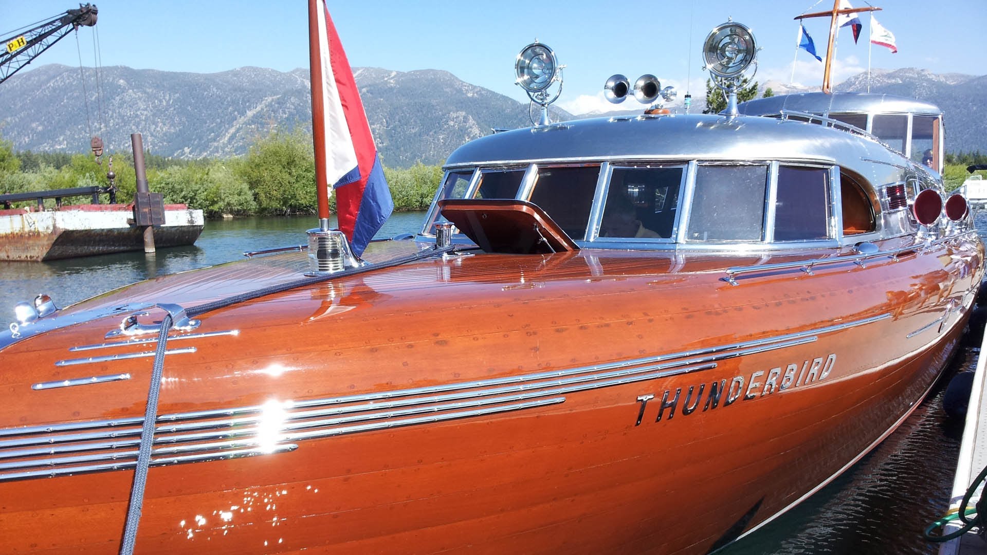 South Tahoe Antique Wooden Boat Classic - YouTube