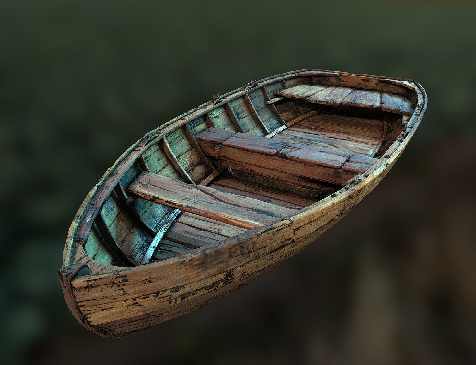 ArtStation - Old Wooden Boat, Damian Kwiatkowski | Props games ...