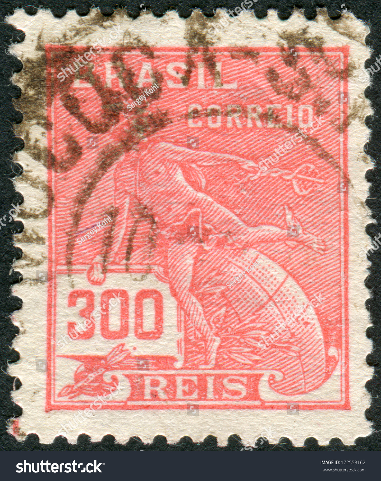 Brazil Circa 1929 Postage Stamp Printed Stock Photo 172553162 ...
