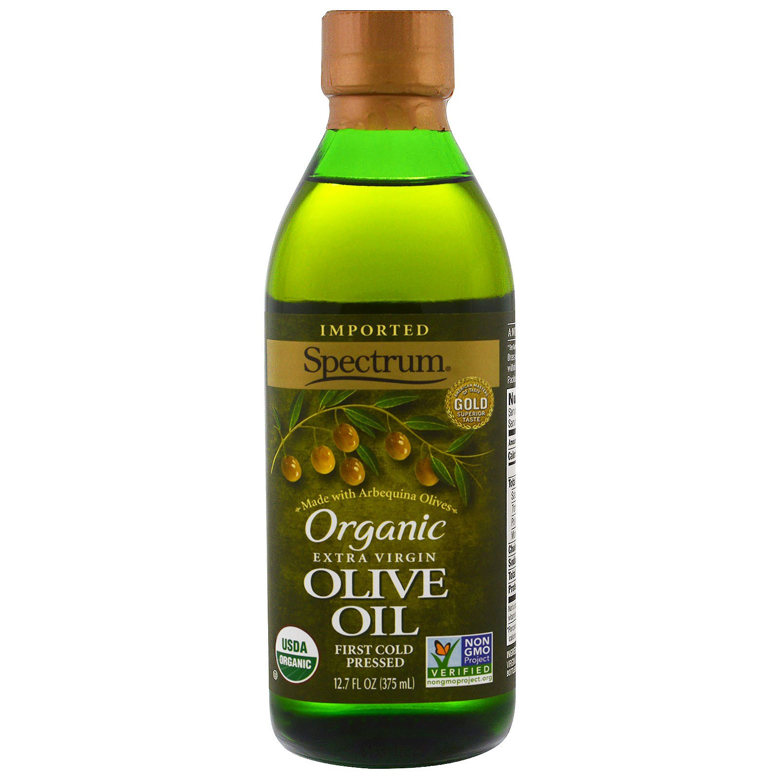 Spectrum Naturals, Organic Extra Virgin Olive Oil, 12.7 fl oz (375 ...