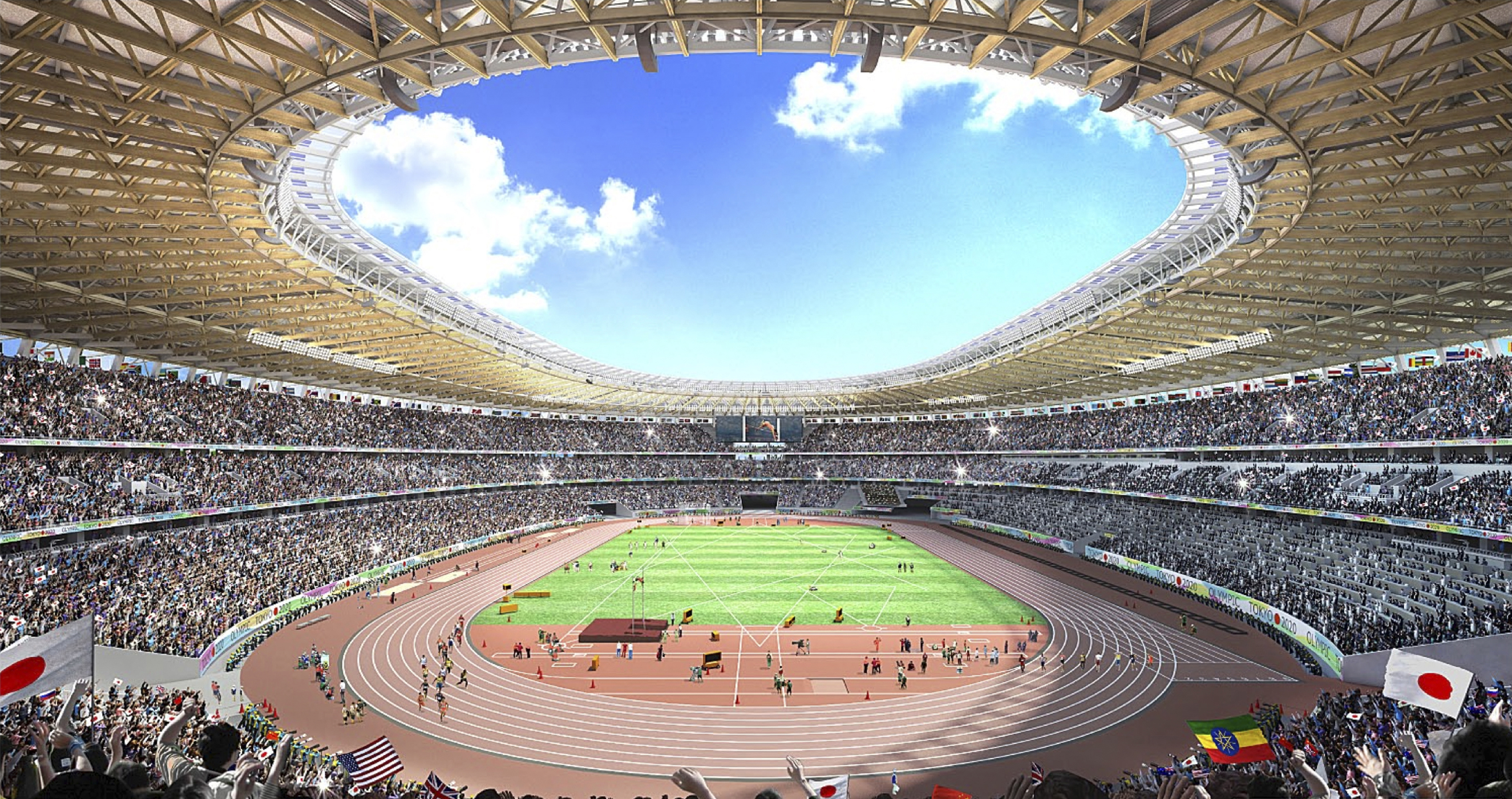 Work starts on wood-friendly Tokyo Olympic Stadium – Stadium 185