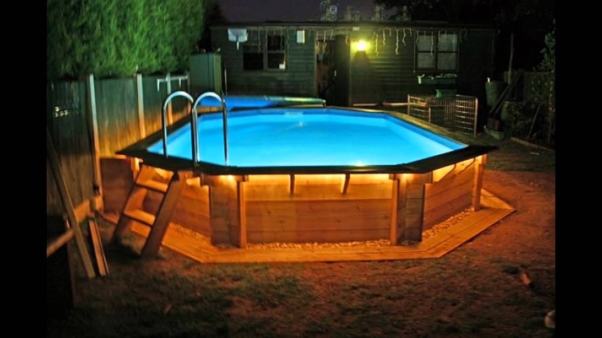 above ground pool deck pictures ideas - YouTube