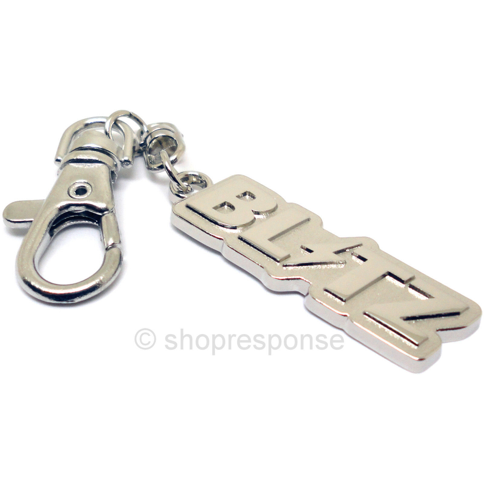 Blitz Die-cast Metal Clip-on Keychain Key Holder Key Ring Silver ...