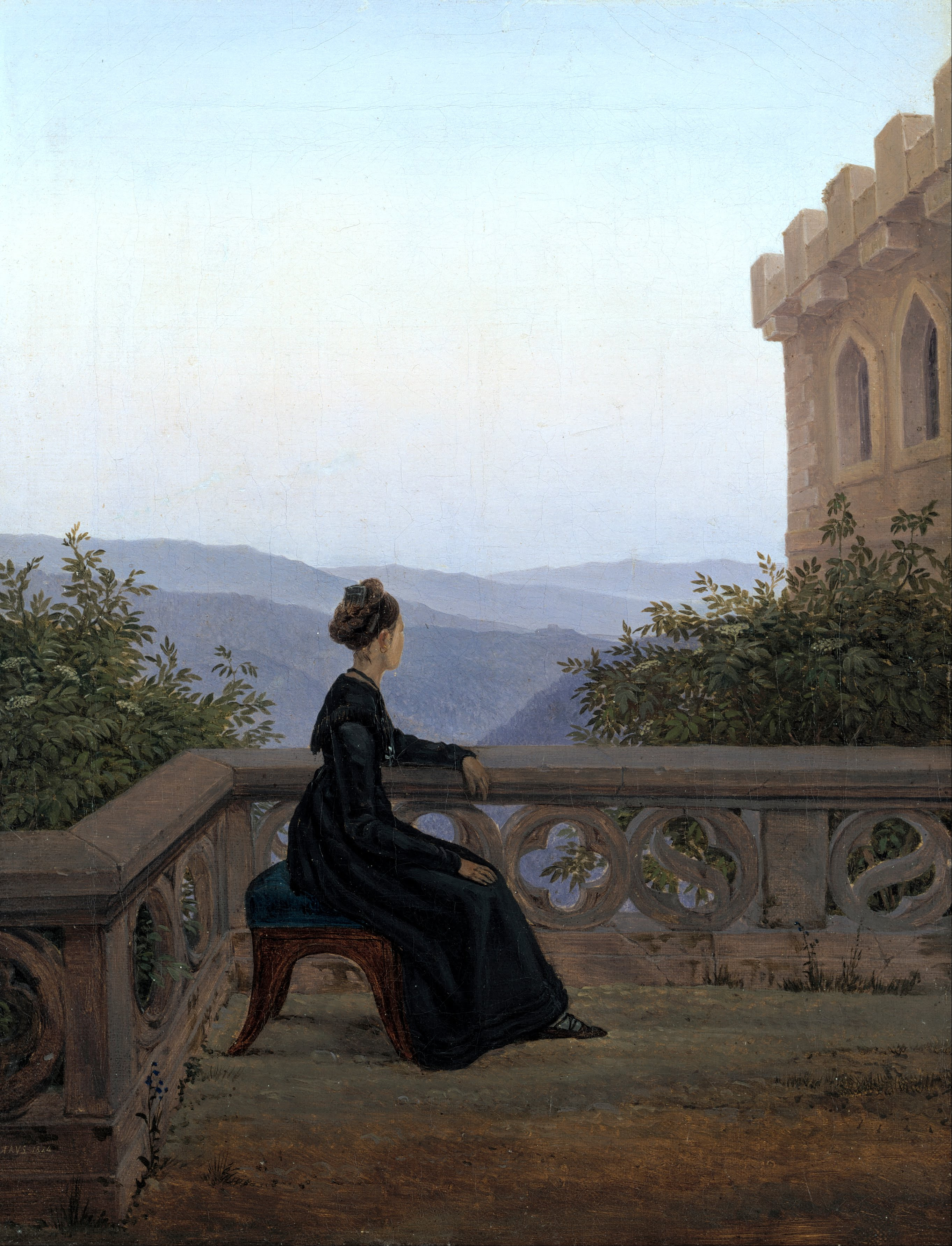 File:Carl Gustav Carus - Woman on the Balcony - Google Art Project ...