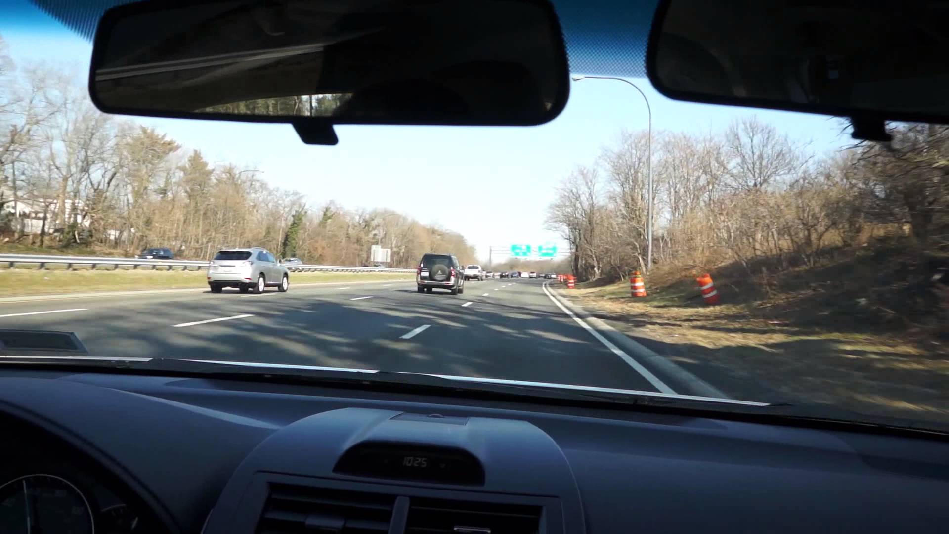 Taking a driving lesson on the highway - YouTube