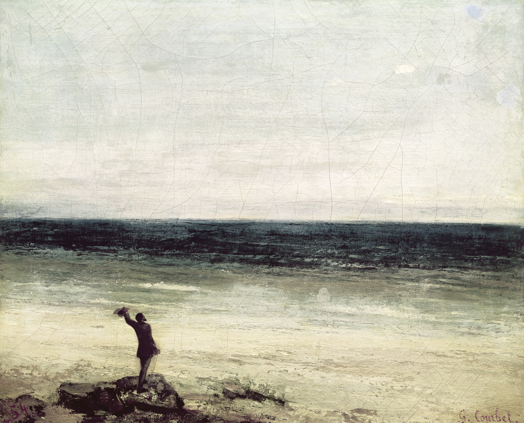 Gustave Courbet | The Artist on the Seashore at Palavas | Musée ...