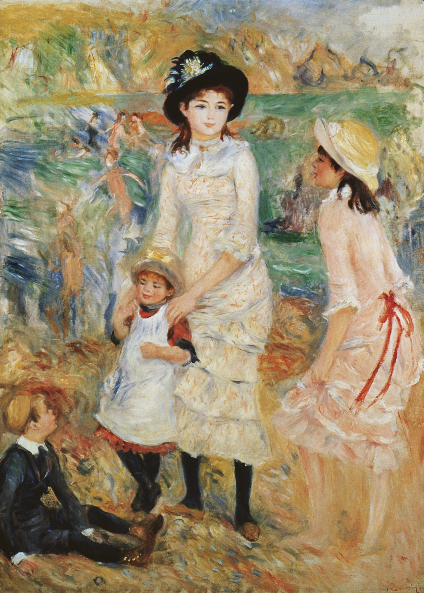 Pierre-Auguste Renoir | Children on the Seashore, Guernsey | Buy ...