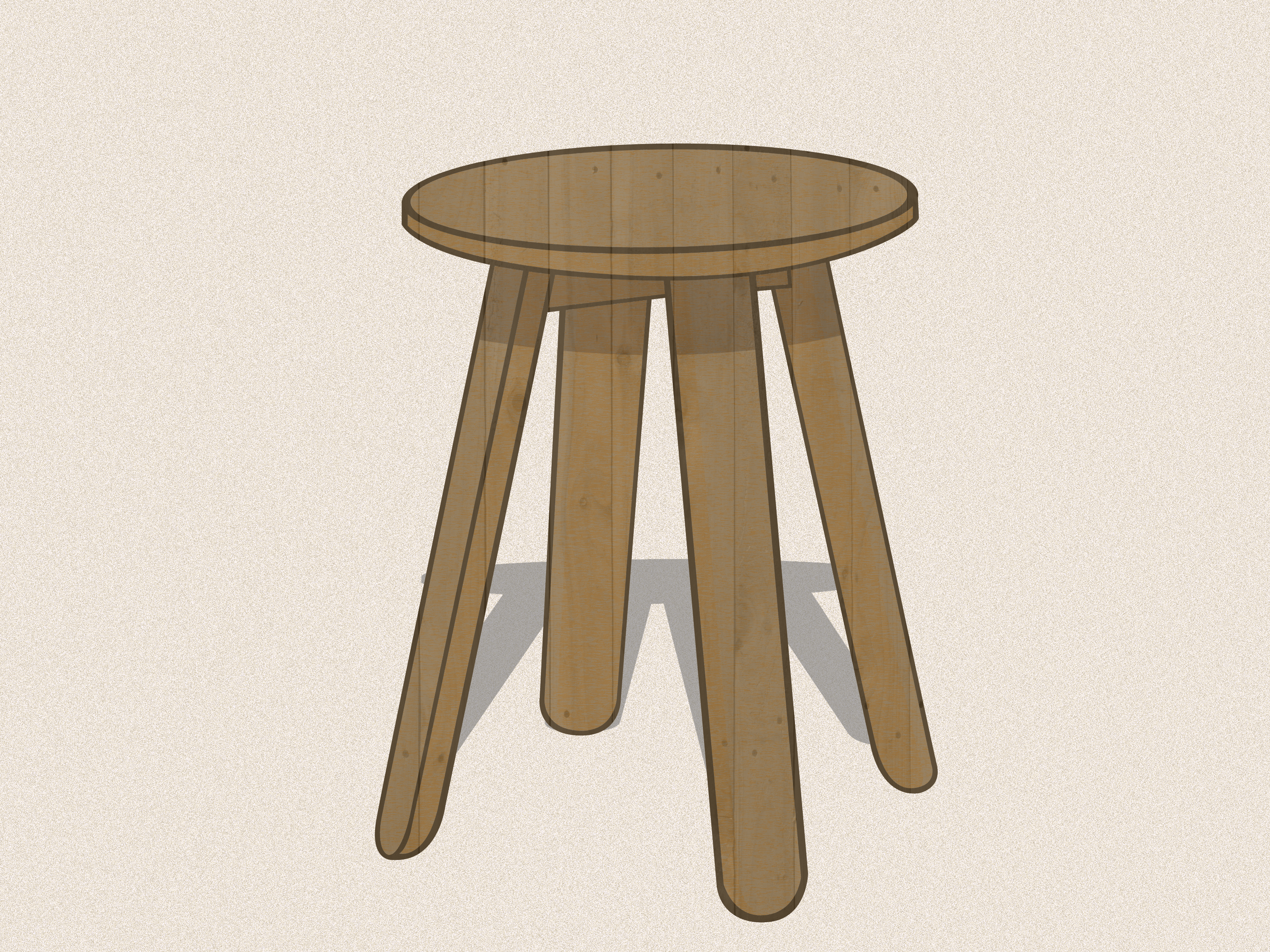 How to Draw a Stool: 6 Steps (with Pictures) - wikiHow
