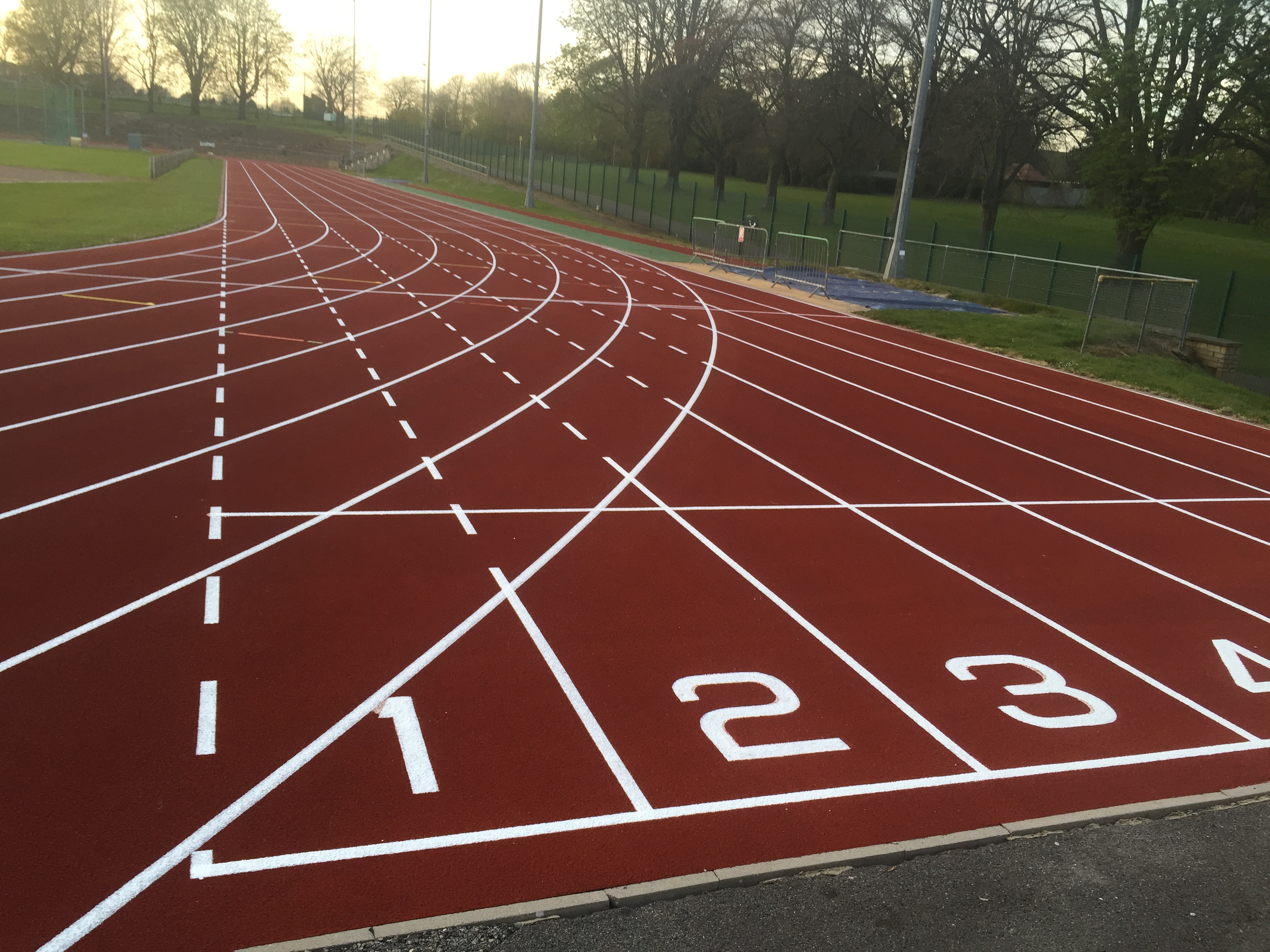 Free Photo Athletic Running Track Angle Recycled Surface Free 