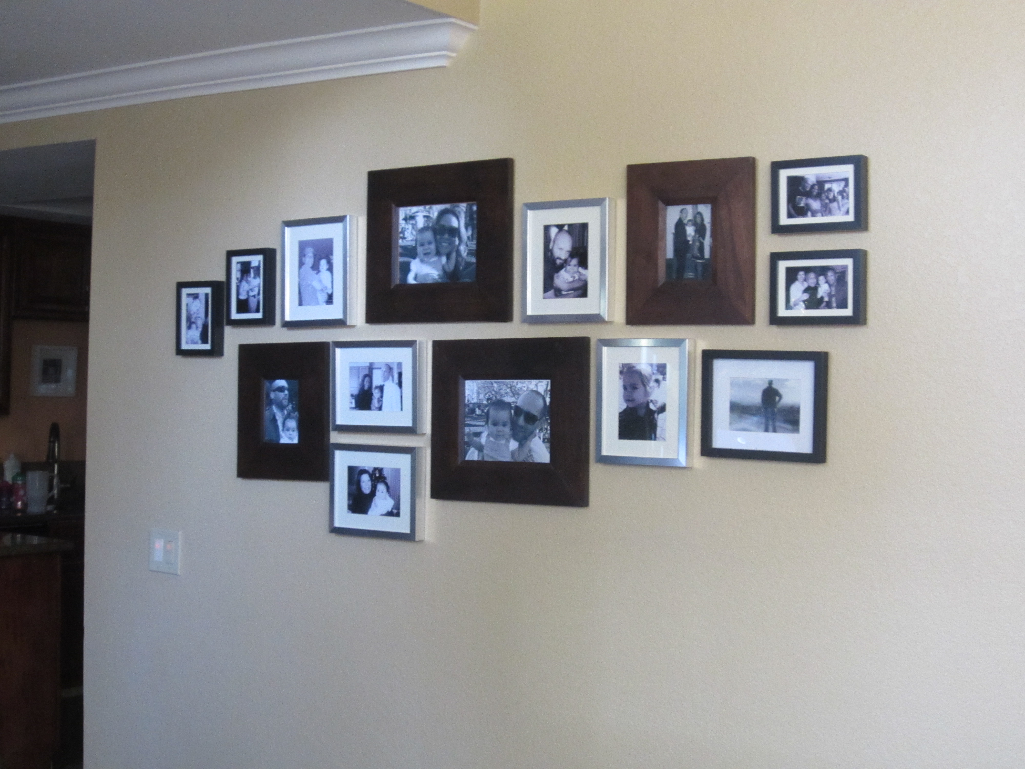Family Photo Wall - DIY Inspired