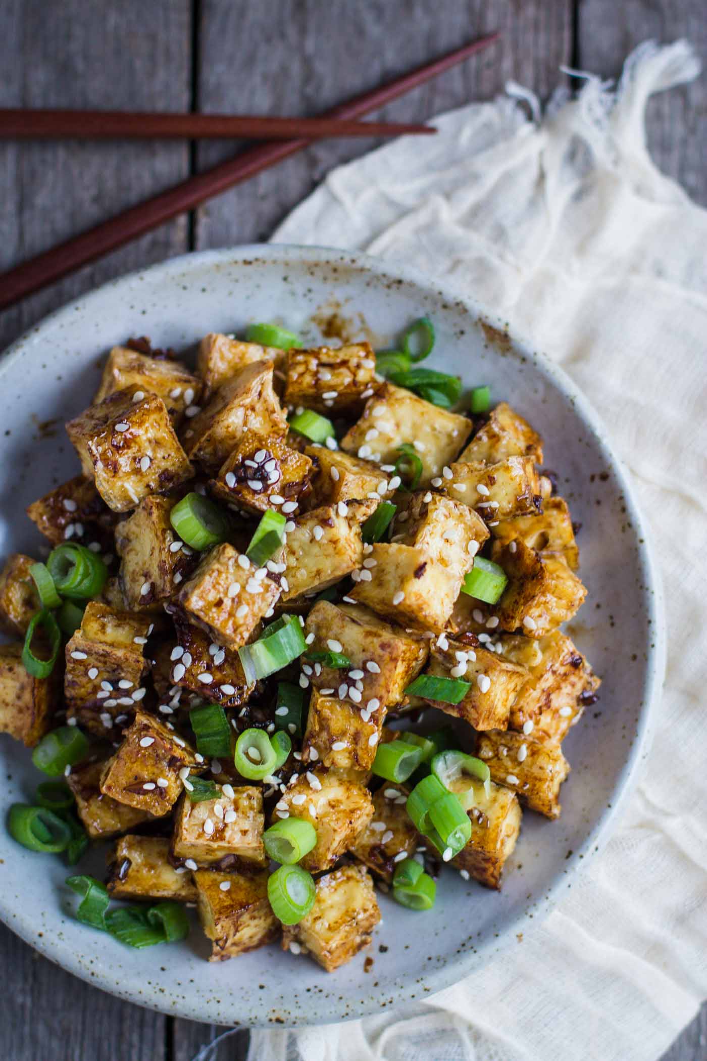 Green Onion & Garlic Crispy Tofu | Food with Feeling