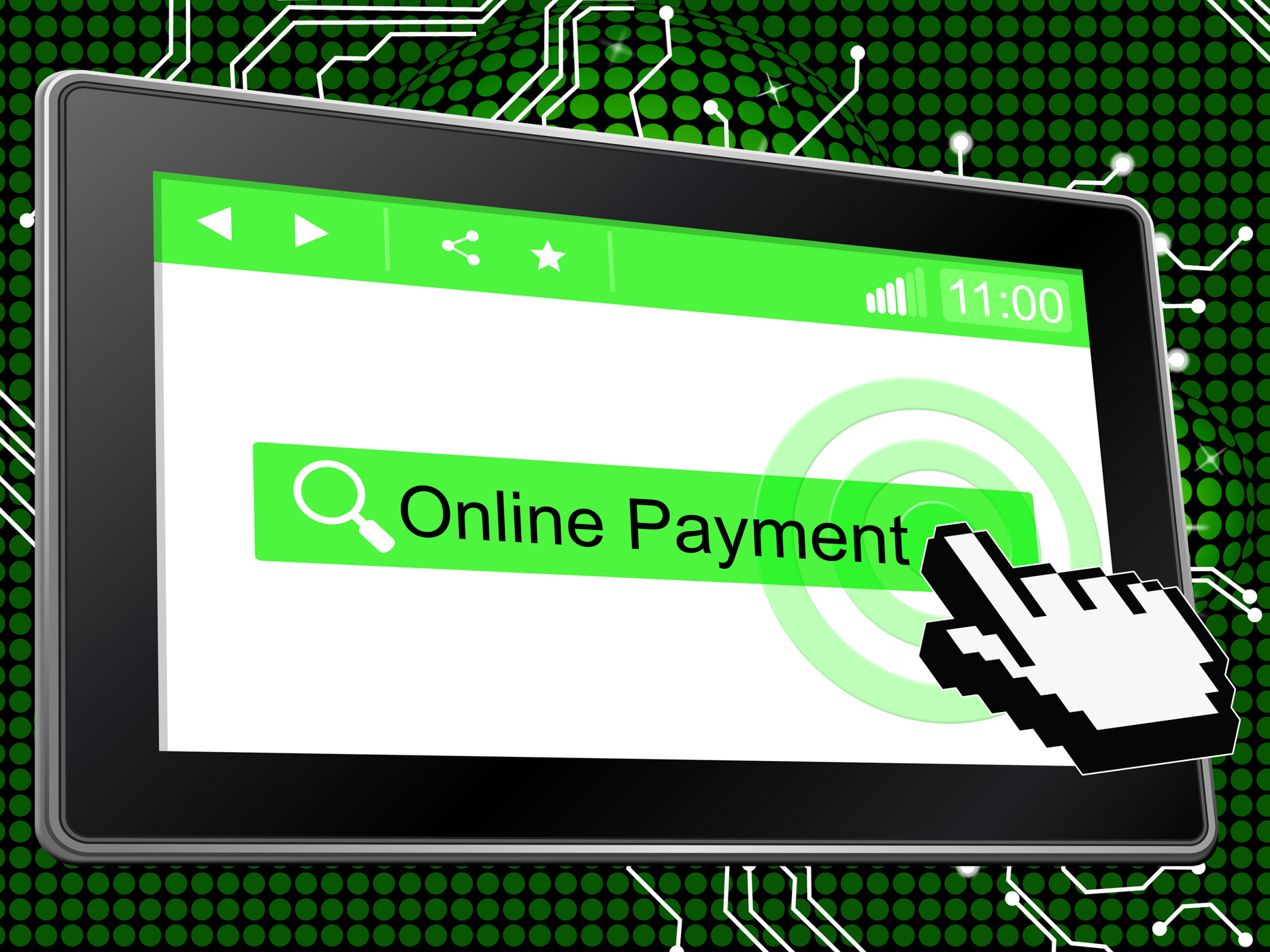 Online payment means world wide web and paying photo
