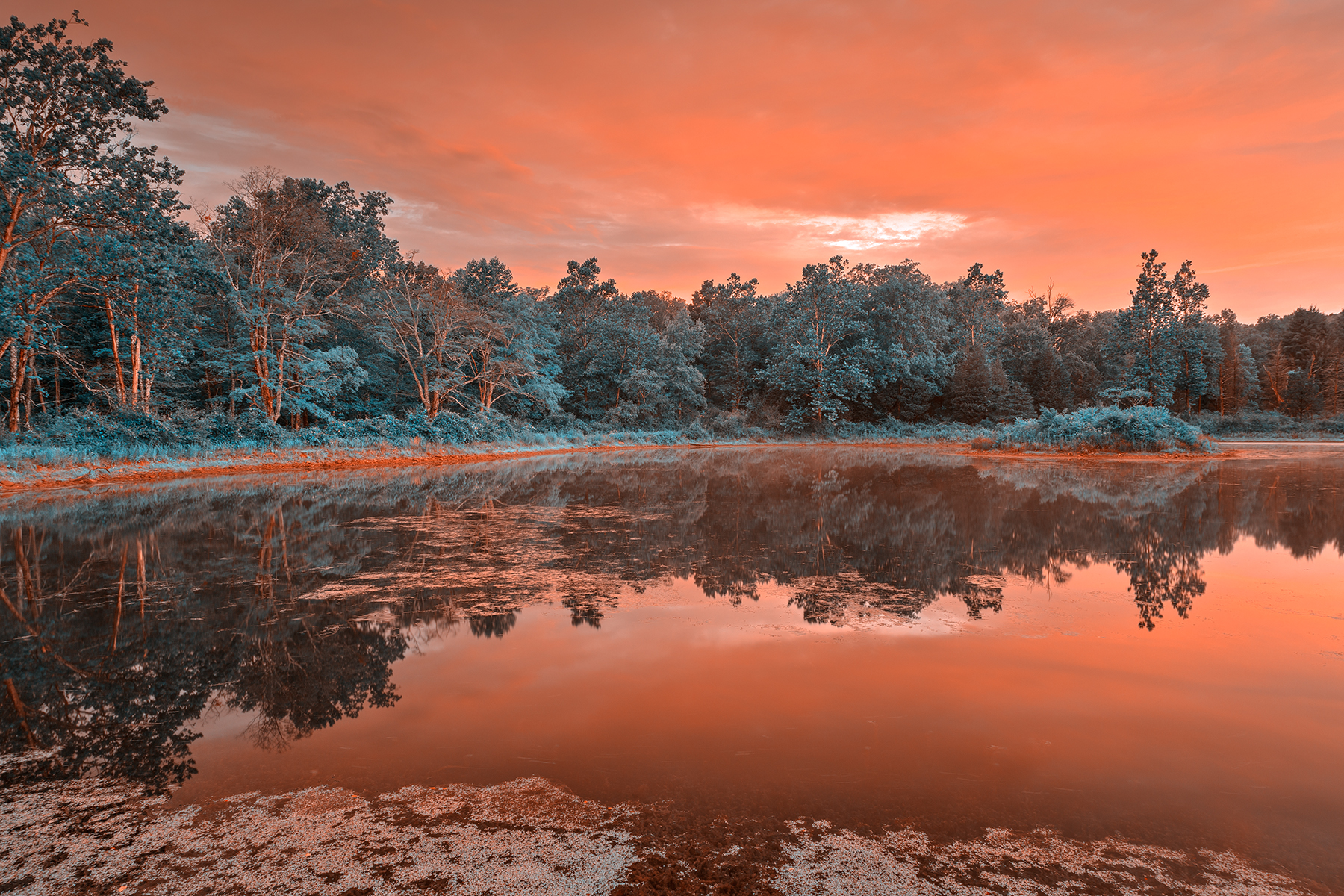 Opalescent Twilight Marsh - HDR, America, Perspective, Scenery, Scene, HQ Photo