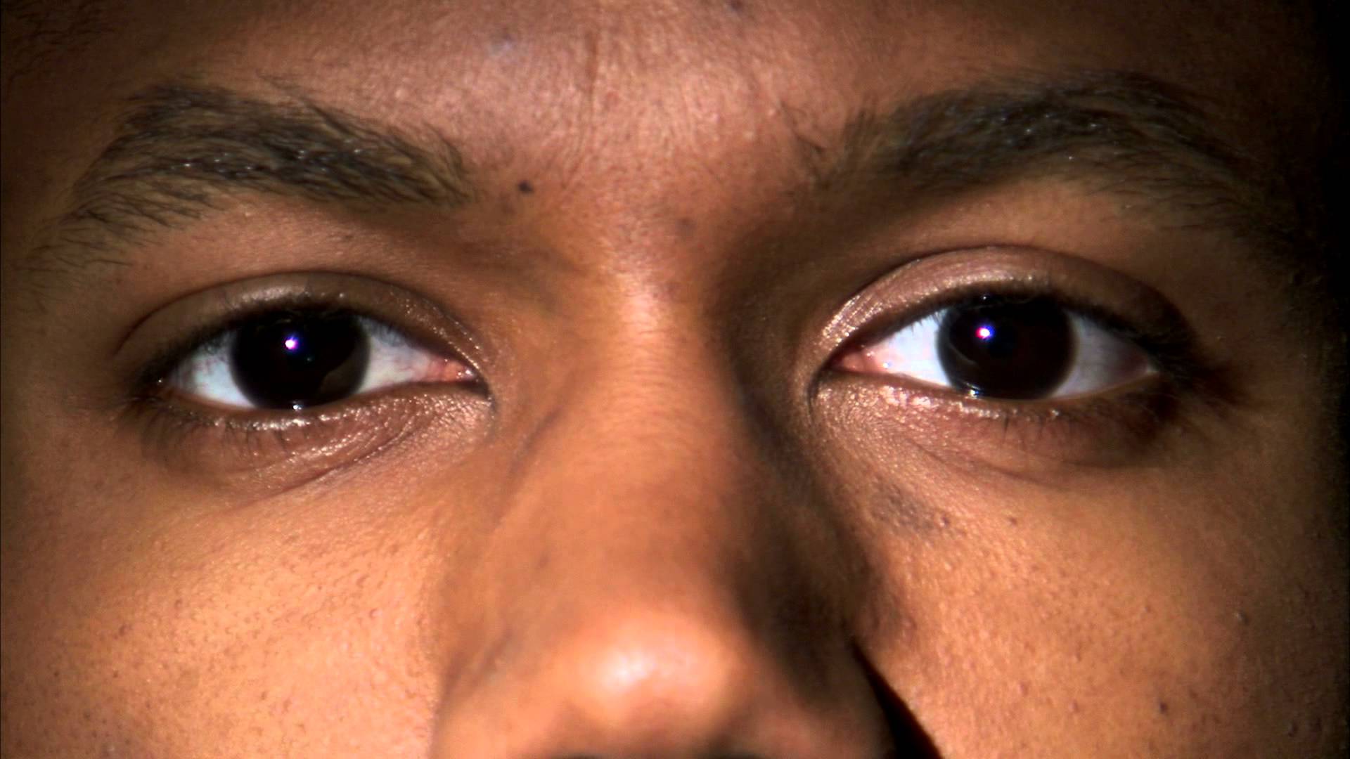 Close up shot of a man's eyes, stock footage - YouTube